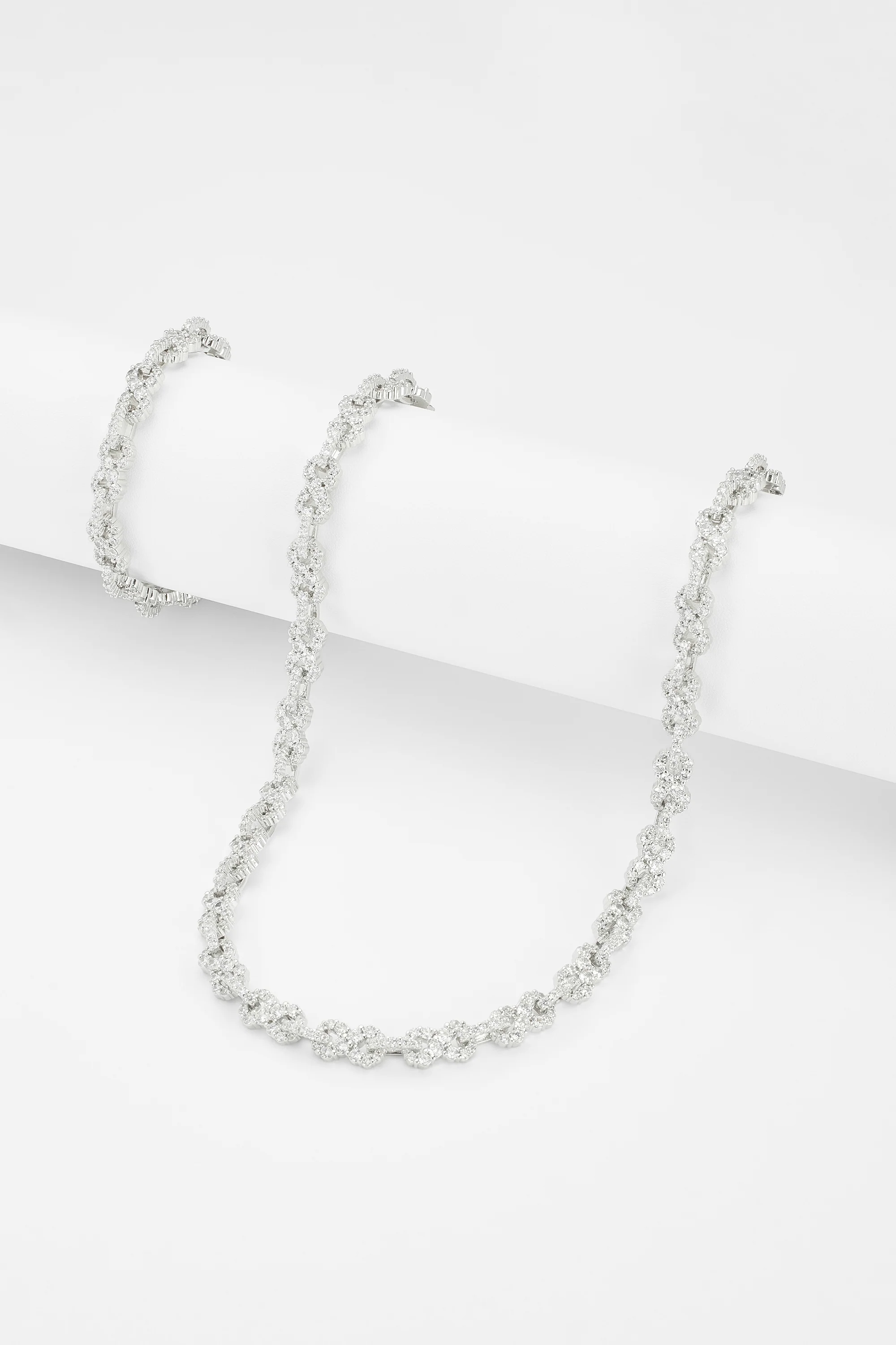 8mm Iced Infinity Chain + Bracelet Bundle