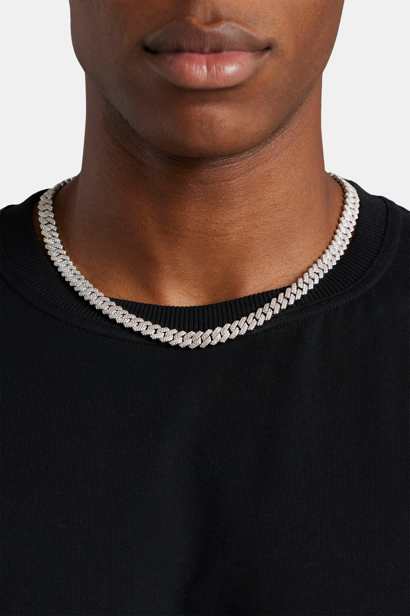 Prong Cuban Chain - 8mm - White
