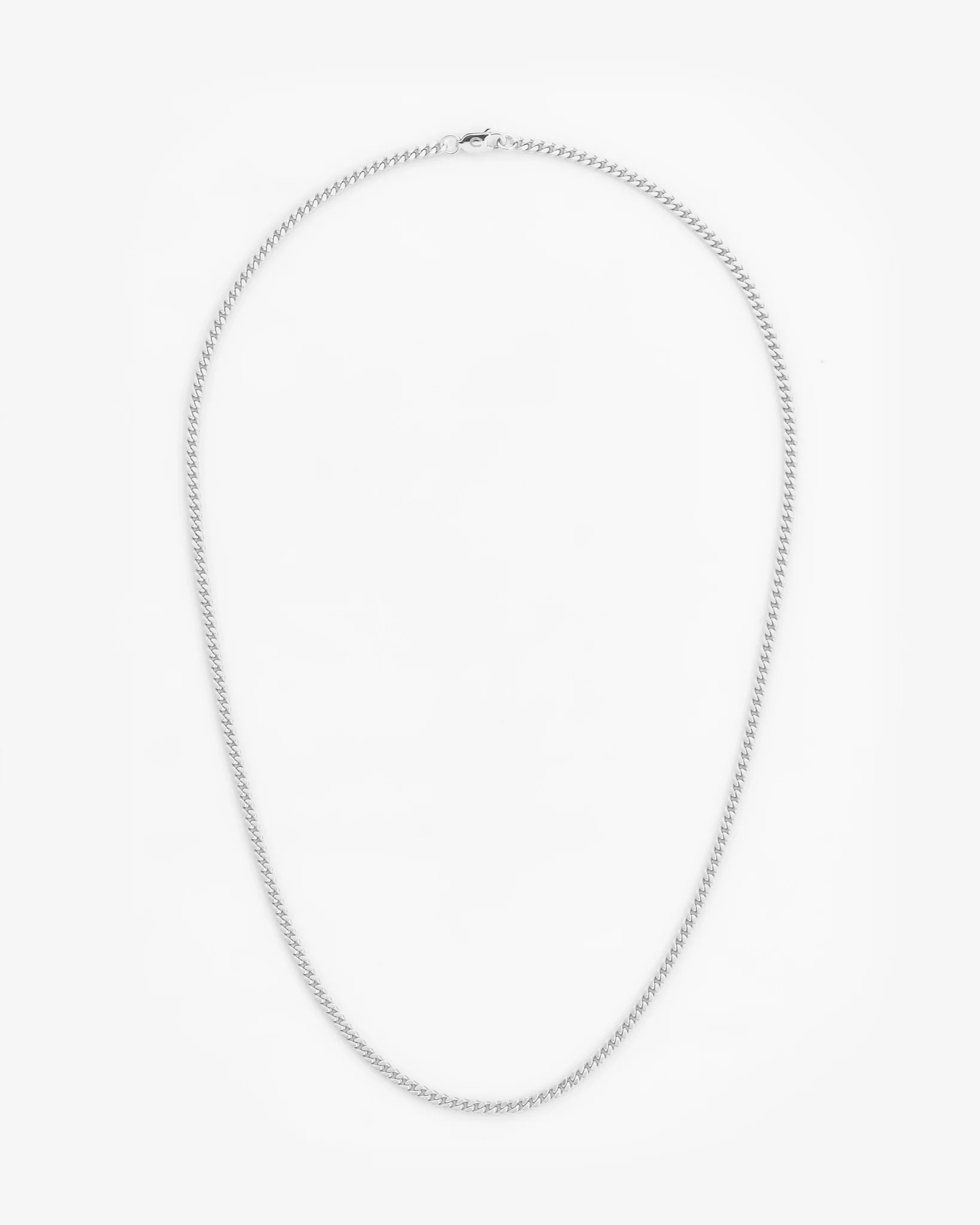 925 2.5mm Micro Cuban Chain - Silver