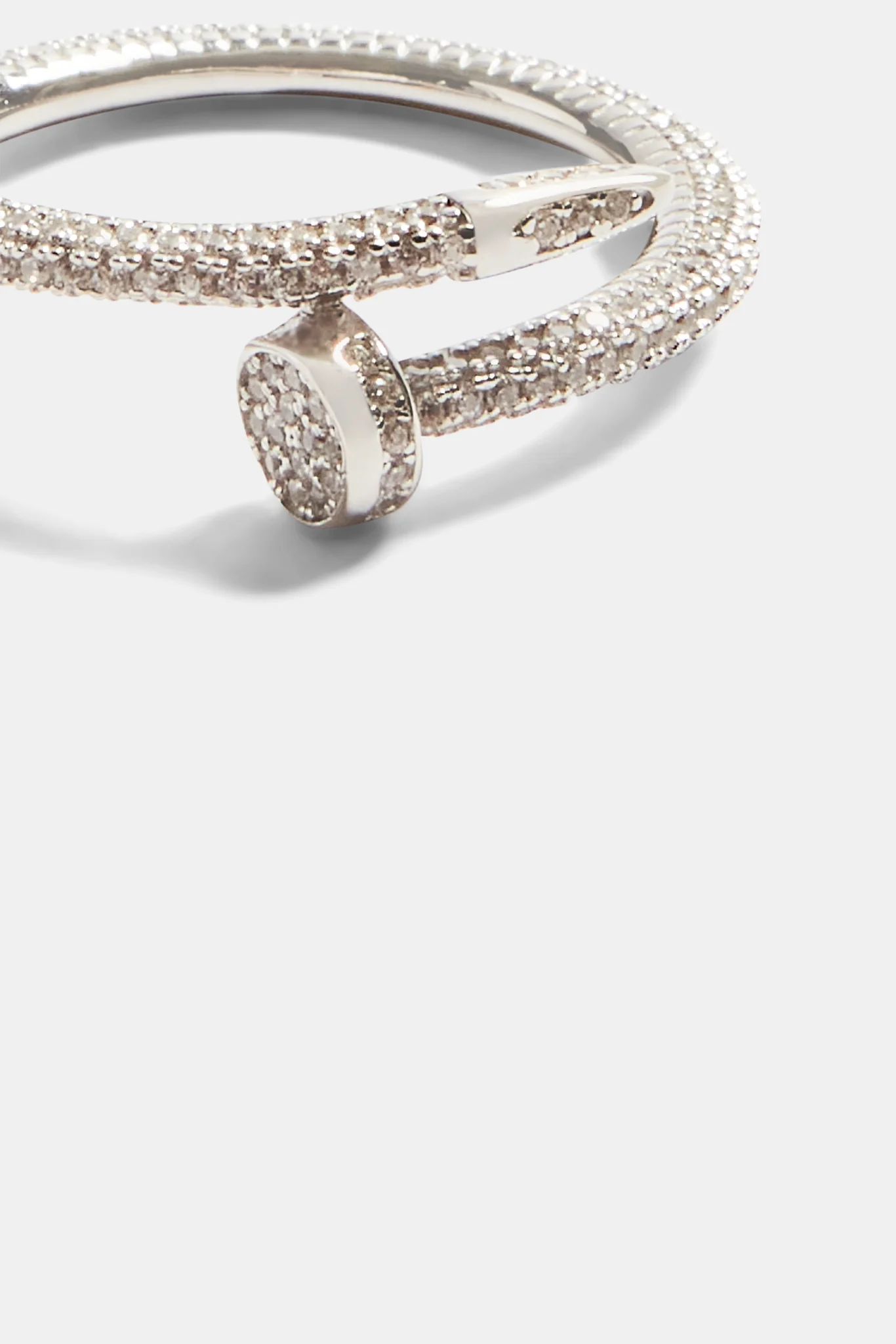 925 3mm CZ Pave Ring - Image 3