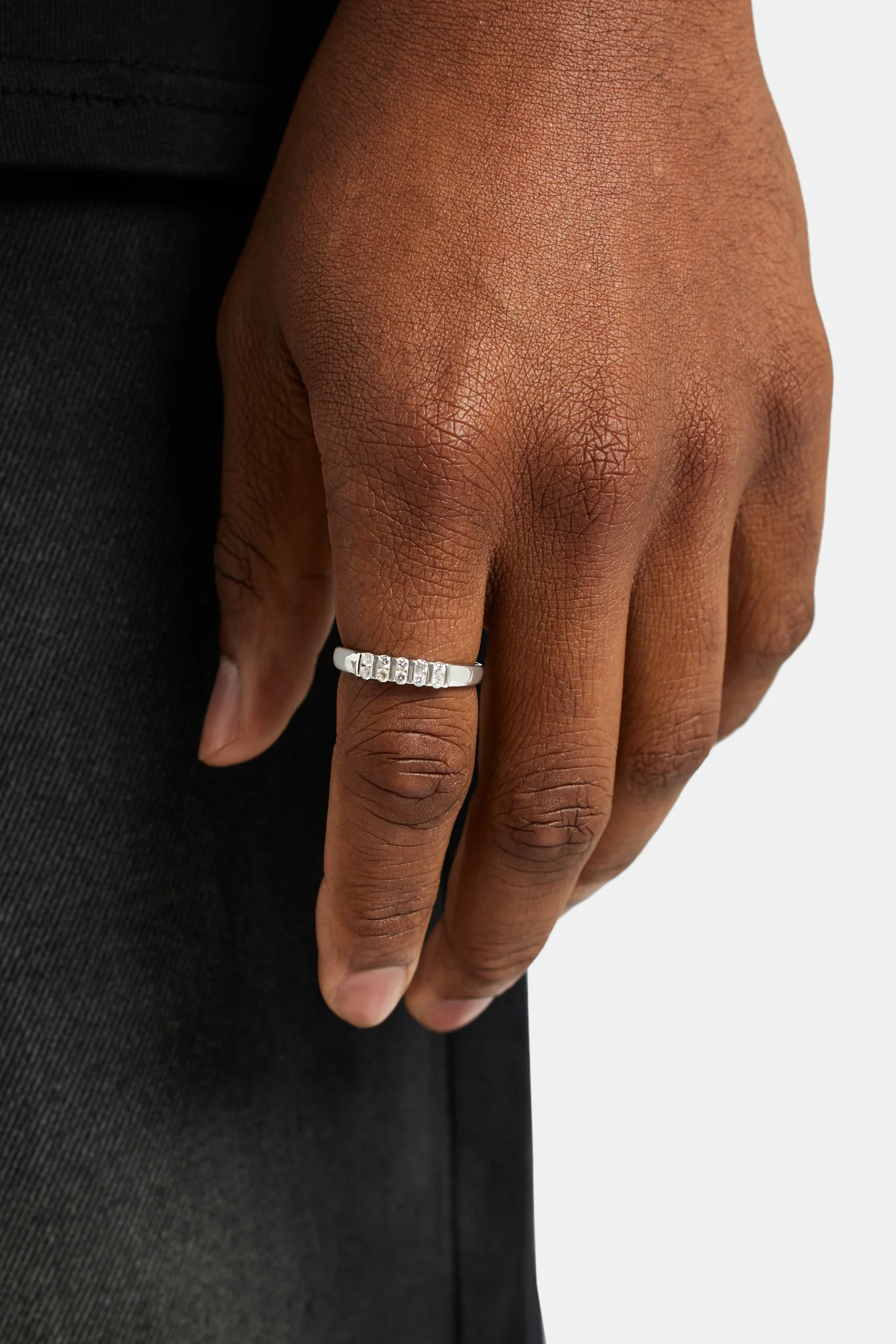 925 3mm Polished & Ice Ring - Image 2