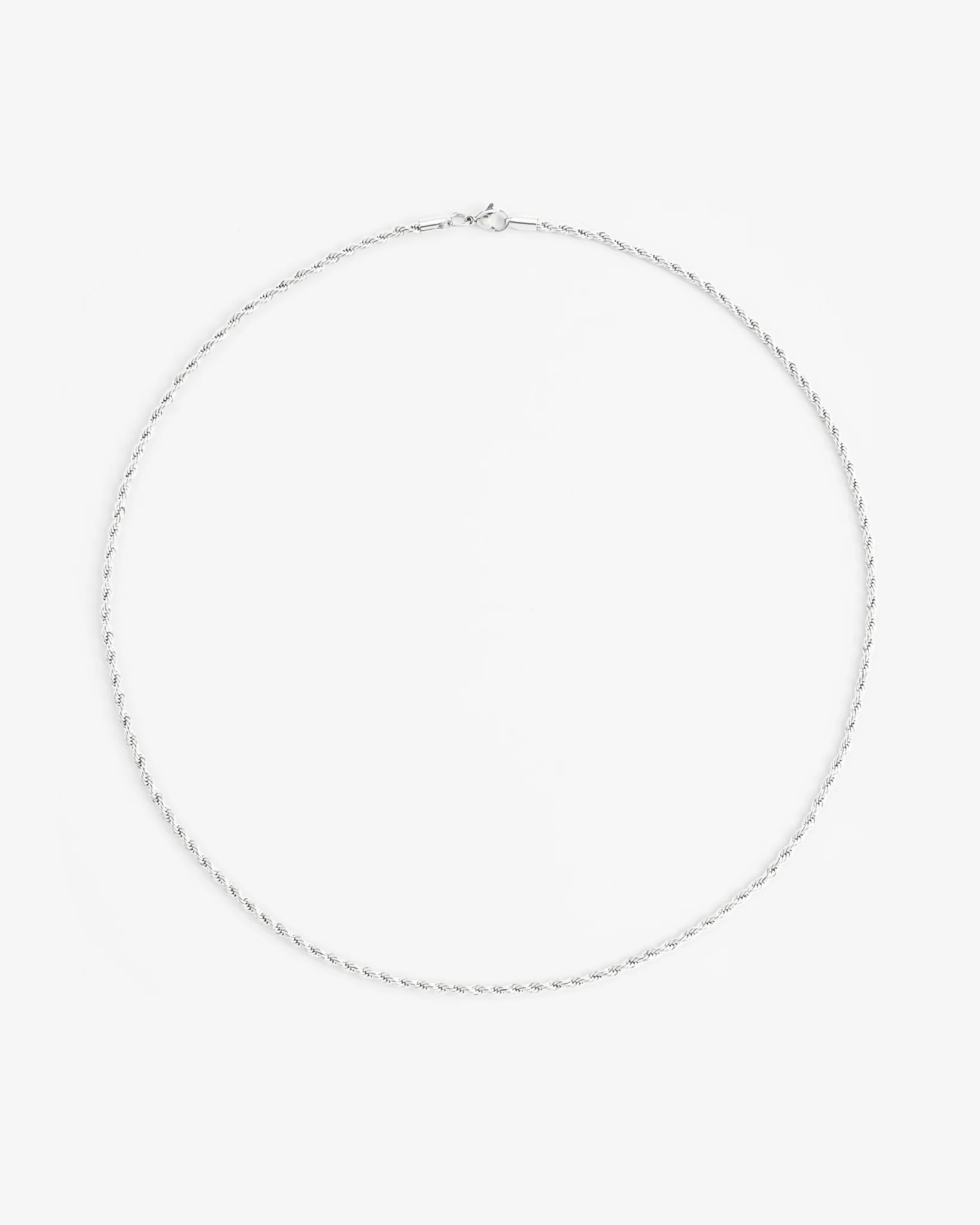 925 3mm Rope Chain - Silver - Image 2