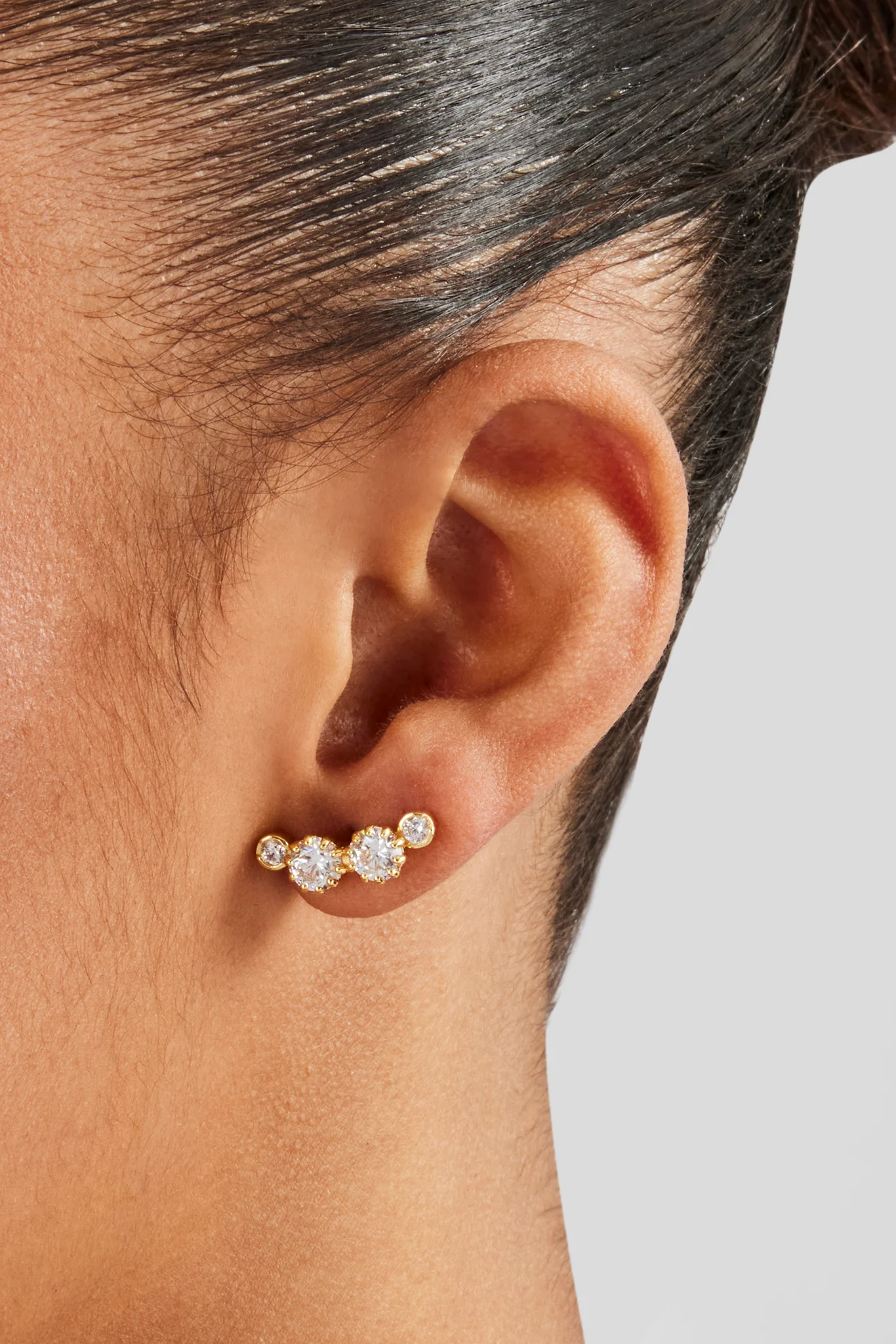 925 Multi CZ Stud Earrings - Image 2