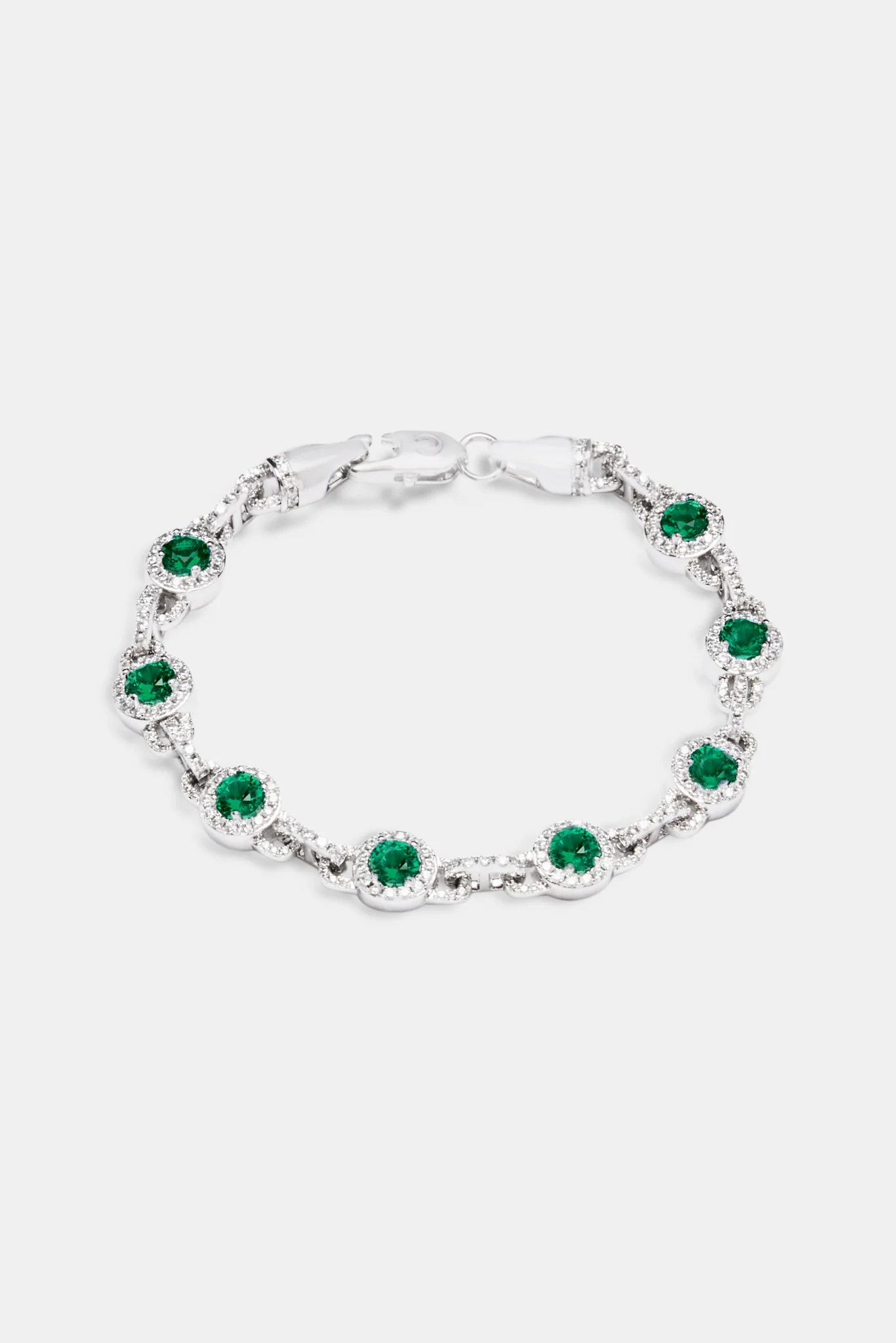 9mm Green Centre Link Bracelet - Image 2