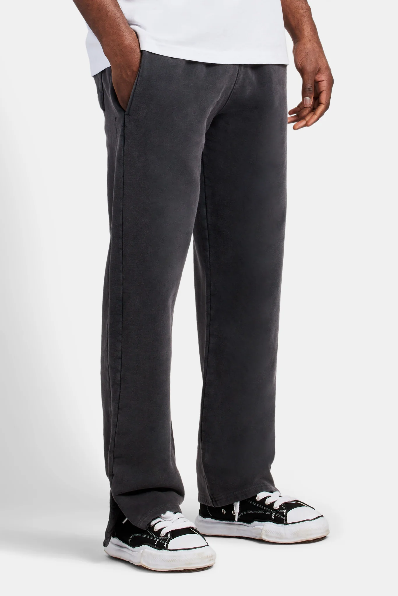 Acid Wash Jersey Tracksuit - Charcoal - Image 4