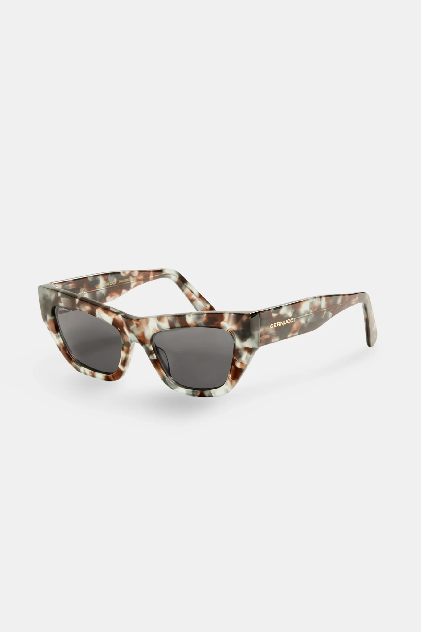 Angled Square Acetate Sunglasses - Tort - Image 4