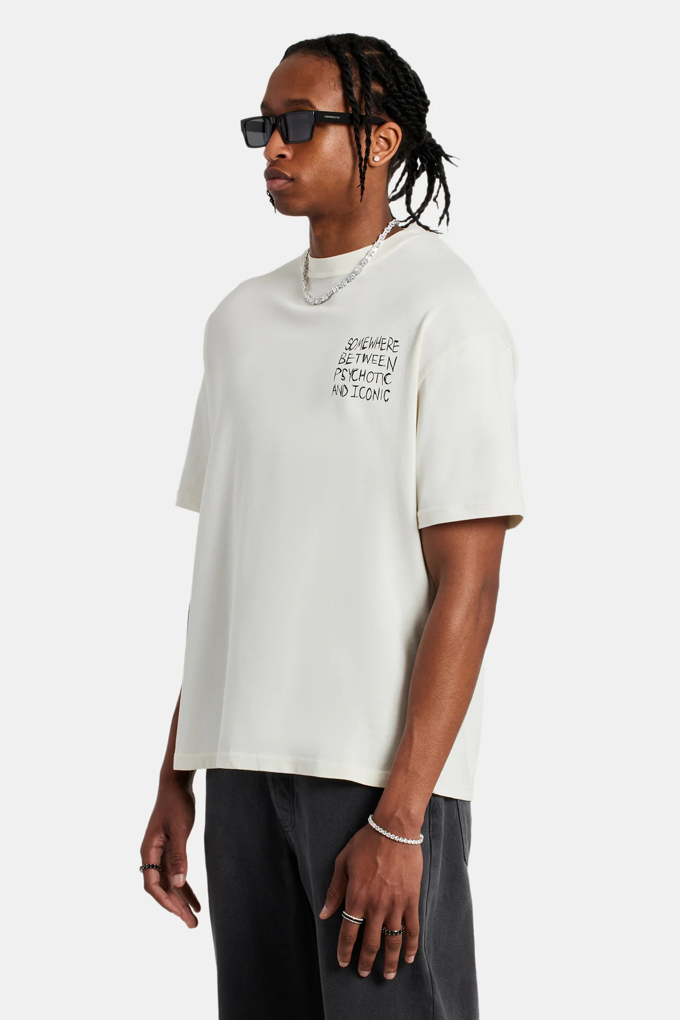Back Quote Oversized T-Shirt - Off White - Image 2