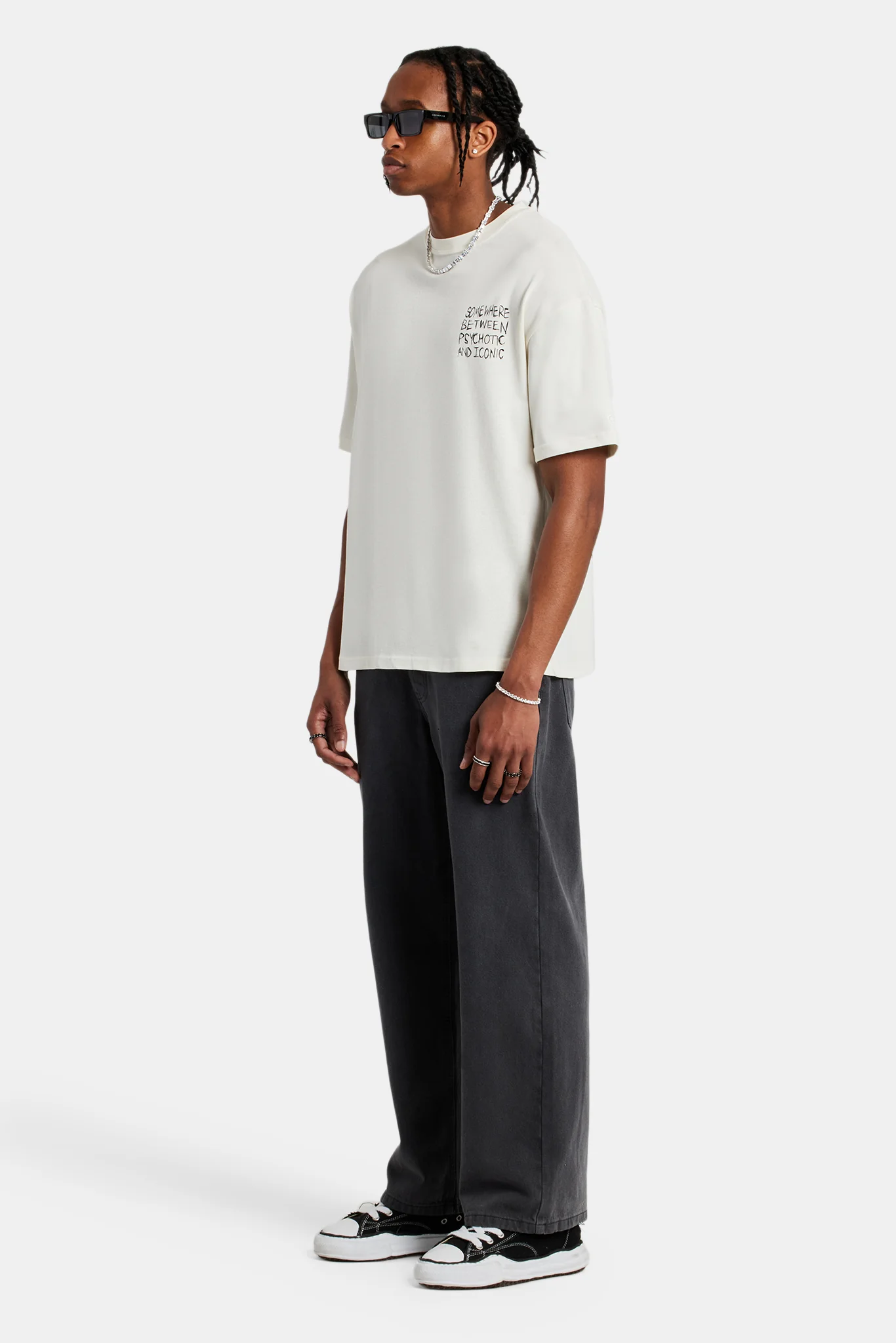 Back Quote Oversized T-Shirt - Off White - Image 7