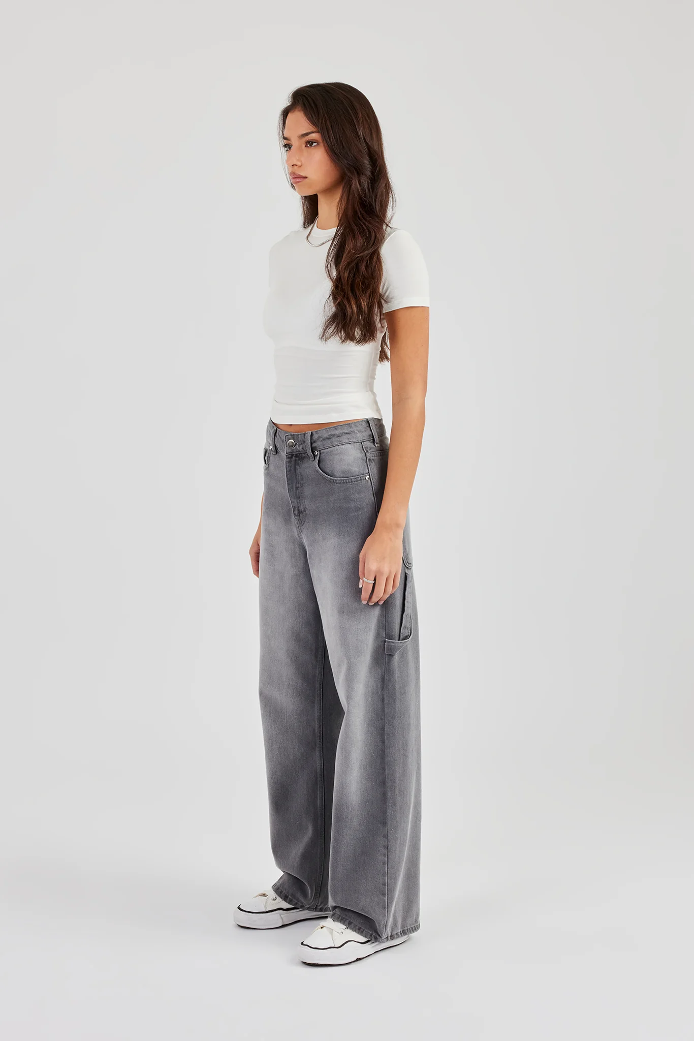 Baggy Carpenter Jean - Washed Grey - Image 6