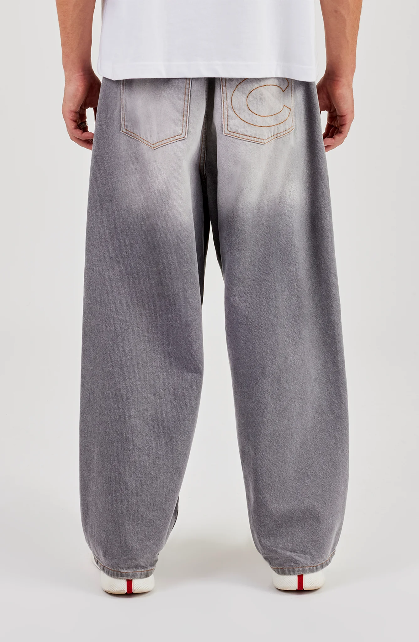 Baggy Fit Jean - Washed Grey - Image 4