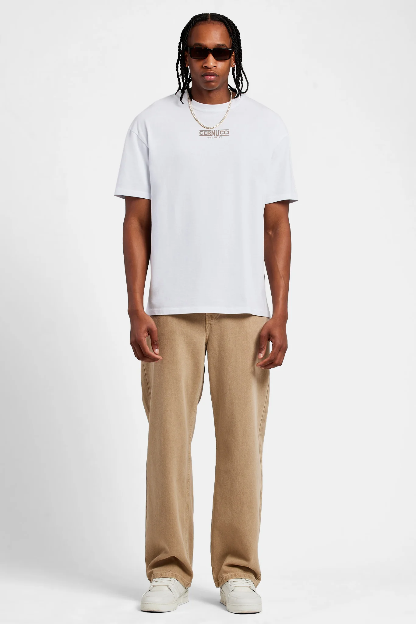 Baggy Fit Jeans - Washed Stone - Image 2