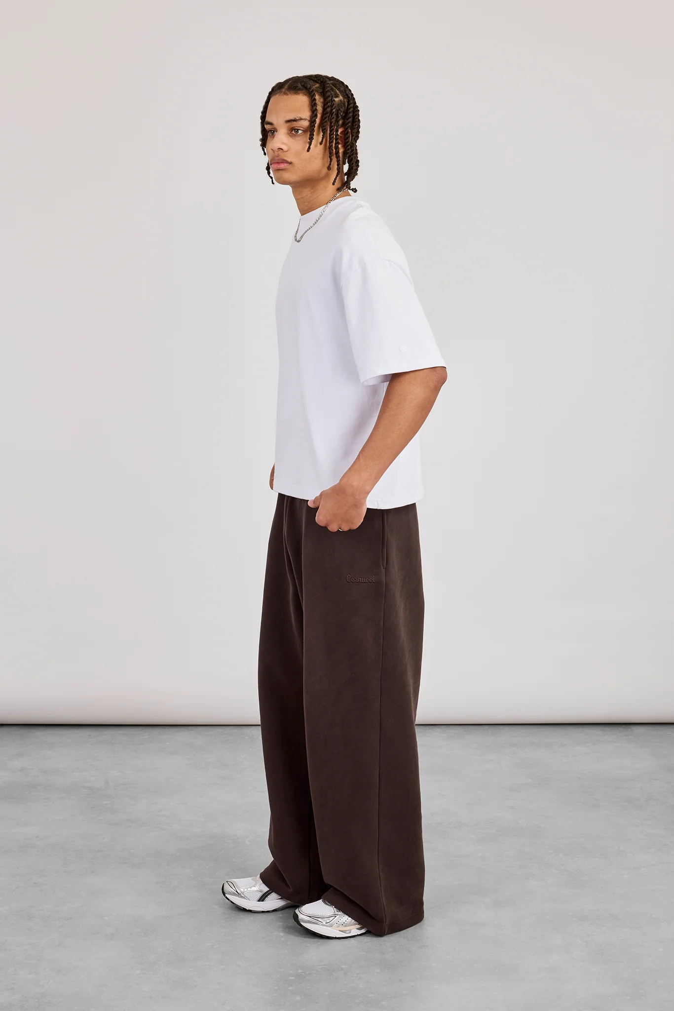 Baggy Fit Jogger - Coffee - Image 2