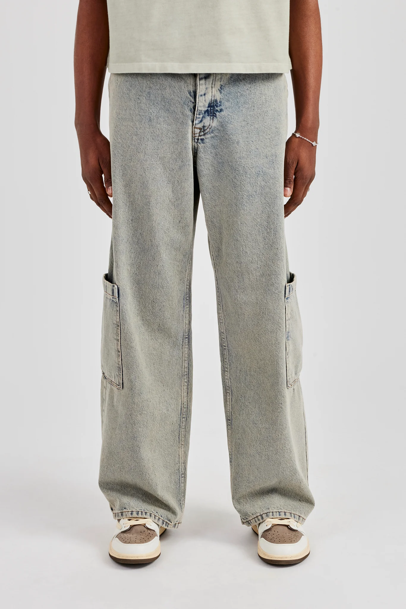 Baggy Fit Patch Pocket Jean - Antique Wash - Image 2