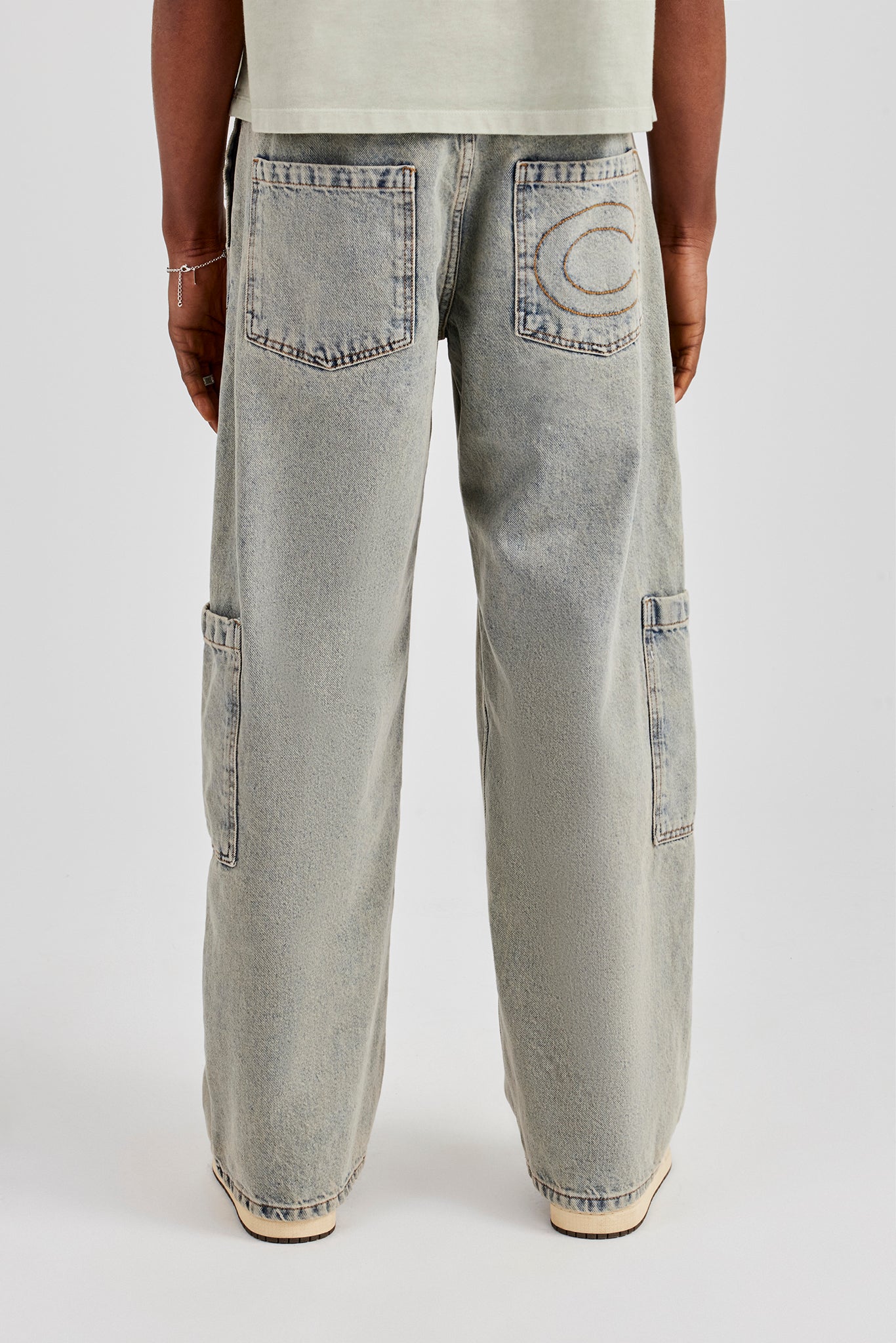 Baggy Fit Patch Pocket Jean - Antique Wash - Image 4