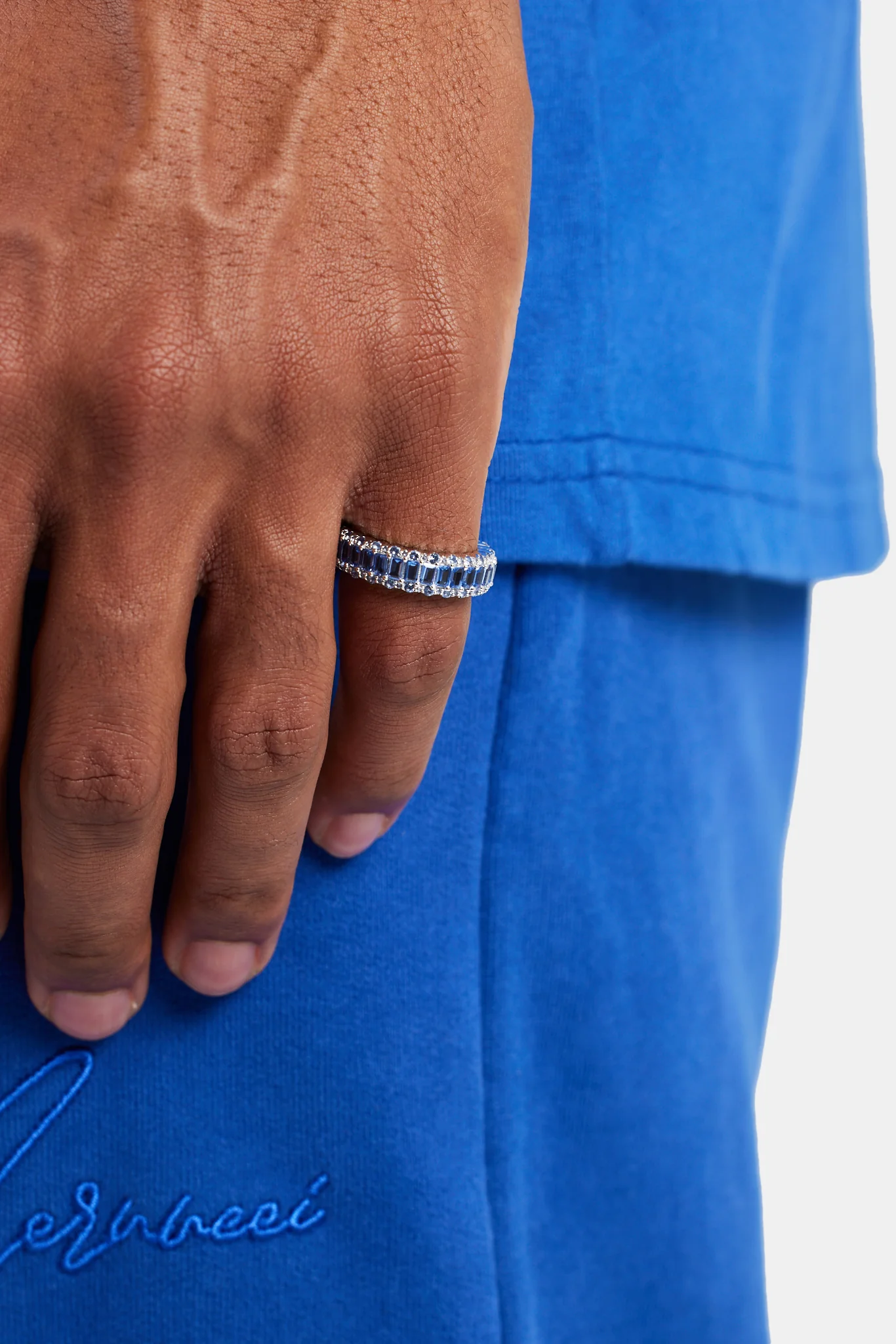 Baguette Band Ring - Cobalt - Image 2