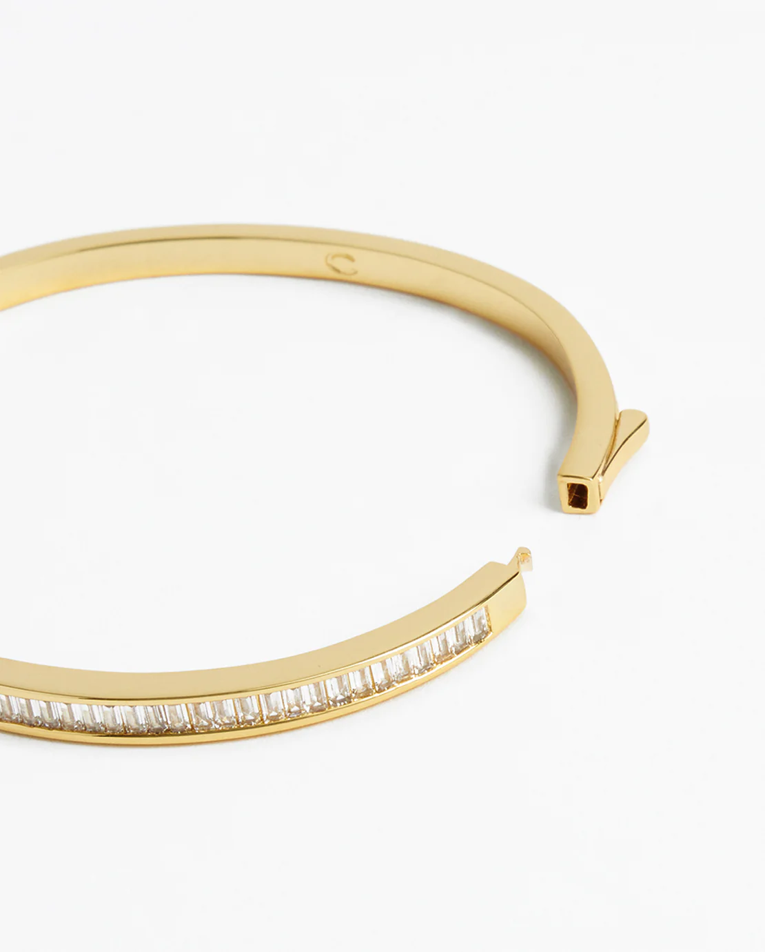 Baguette Bangle - Gold - Image 3