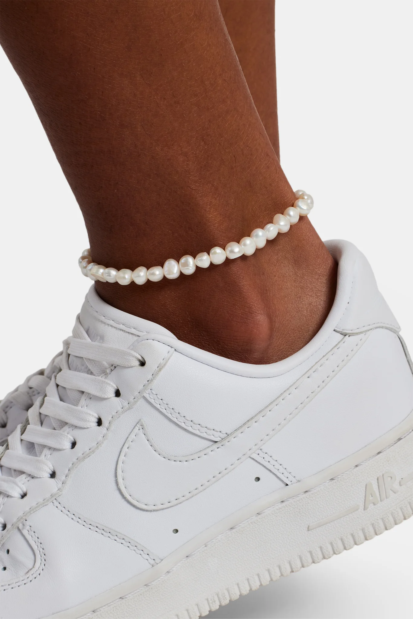 Baroque Freshwater Pearl Anklet - 6mm - Image 2