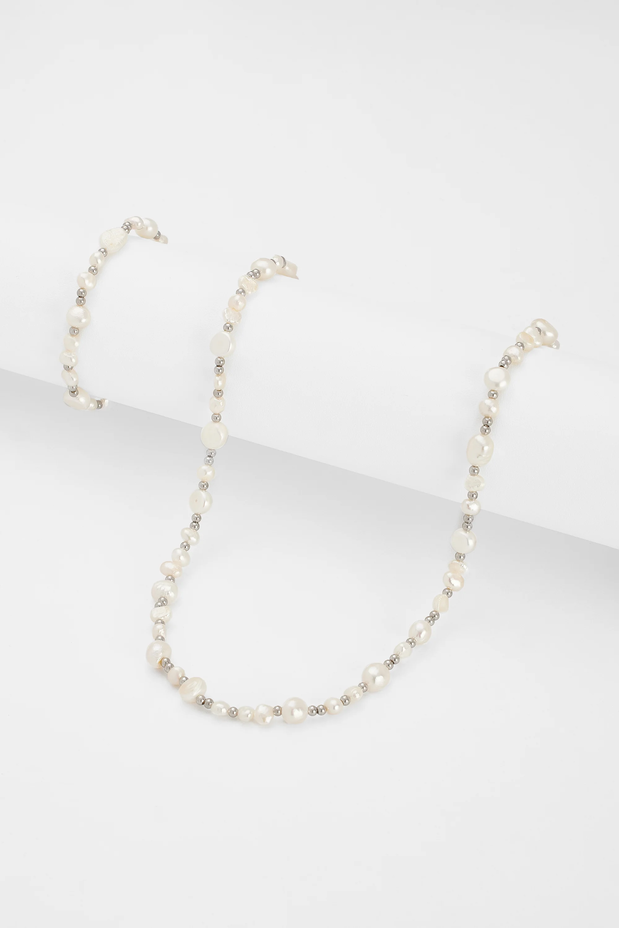 Beaded Baroque Freshwater Pearl Necklace + Bracelet Bundle
