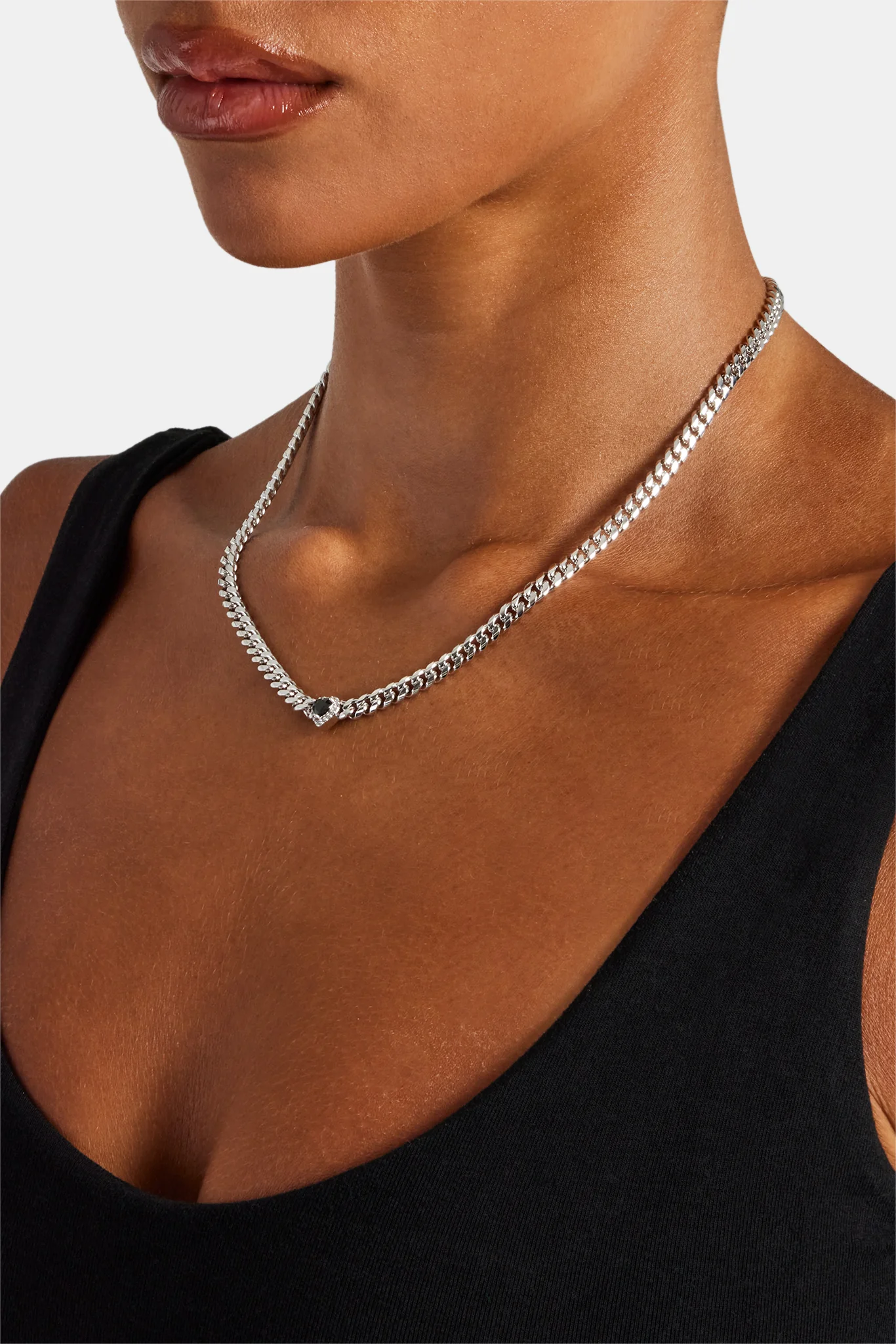 Black Heart Cuban Chain - 5mm - Image 3