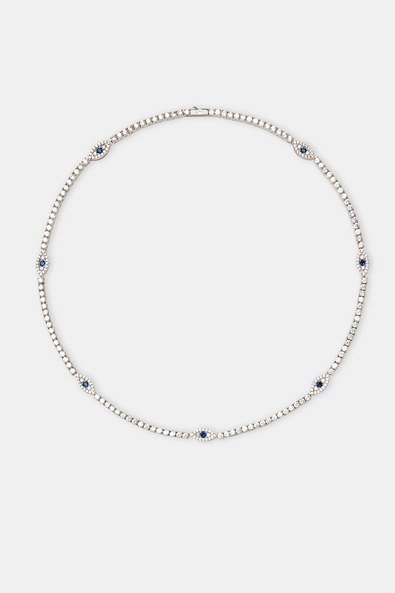 Blue Evil Eye Tennis Chain - 3mm - Image 4
