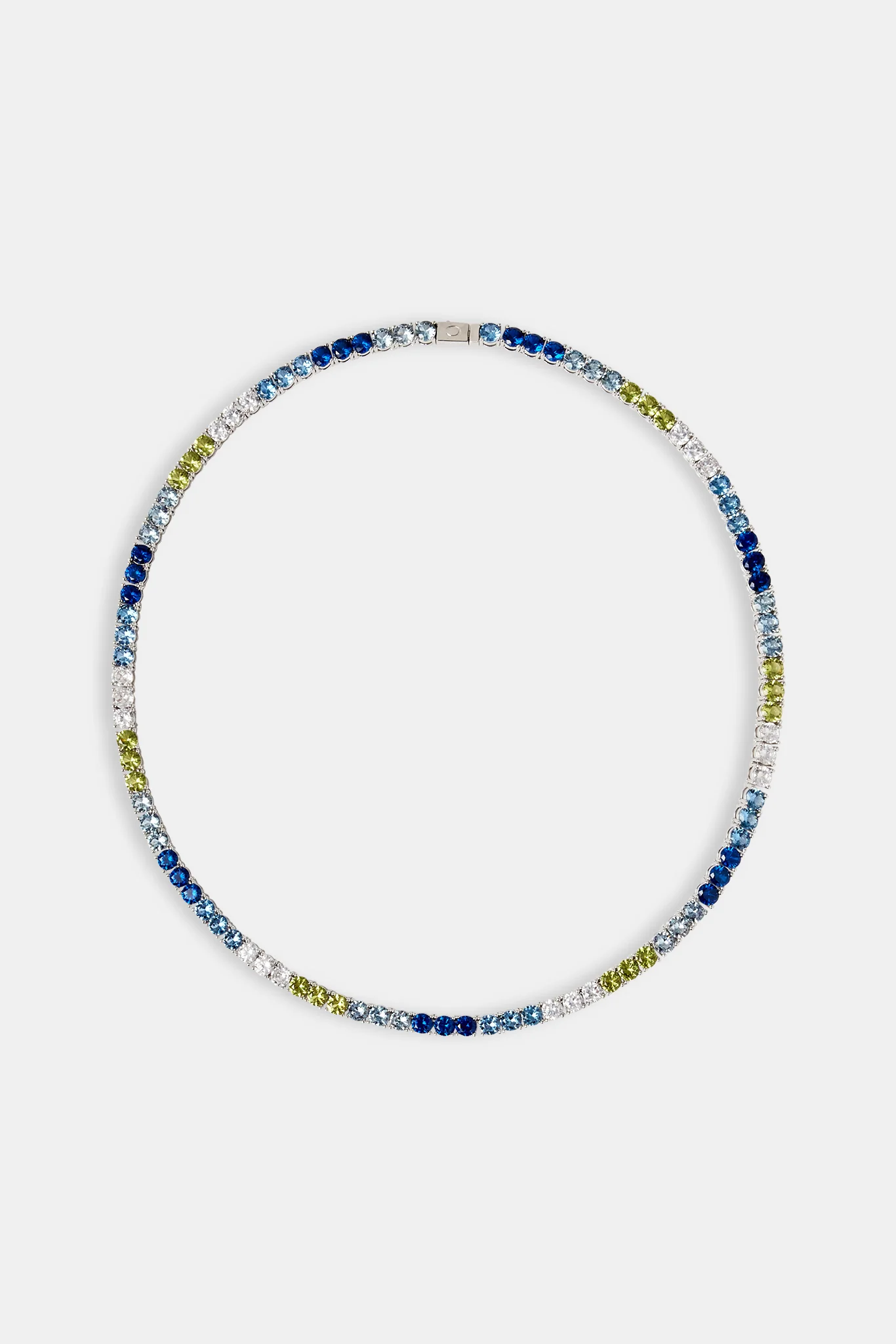 Blue & Green Ombre Tennis Chain - 5mm - Image 2