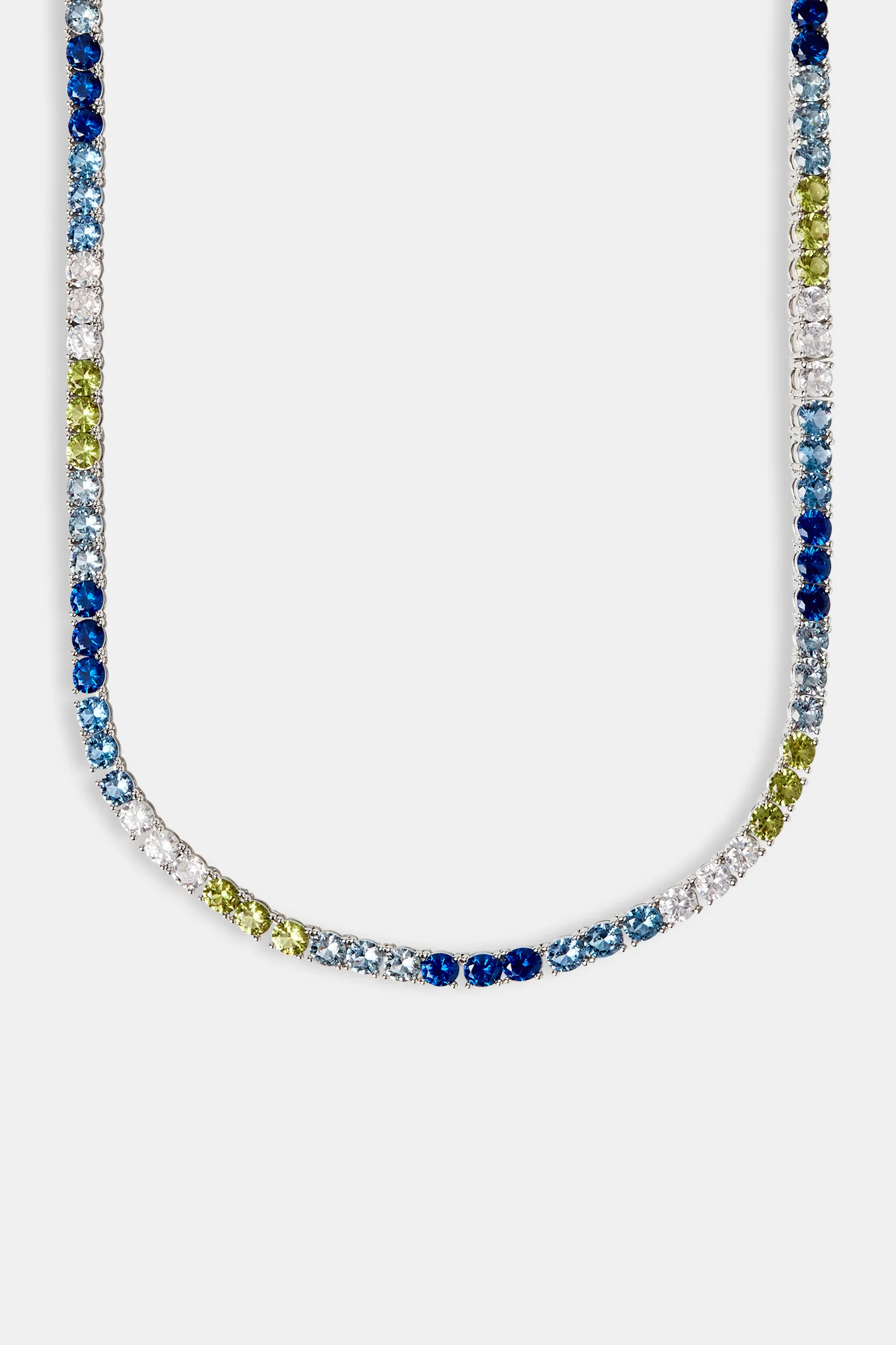 Blue & Green Ombre Tennis Chain - 5mm - Image 4