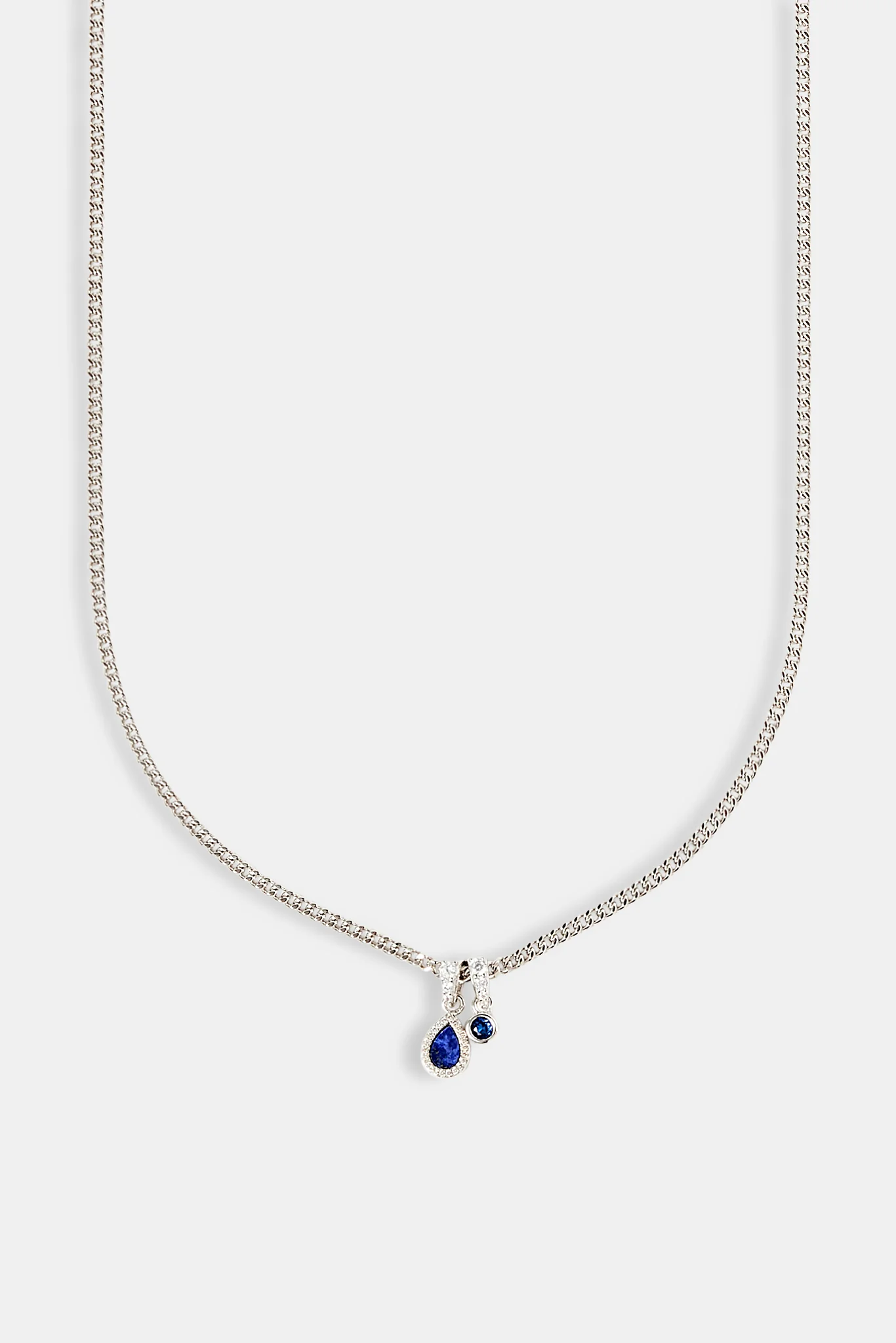 Blue Lapis & Gemstone Pear Necklace - 8mm - Image 2