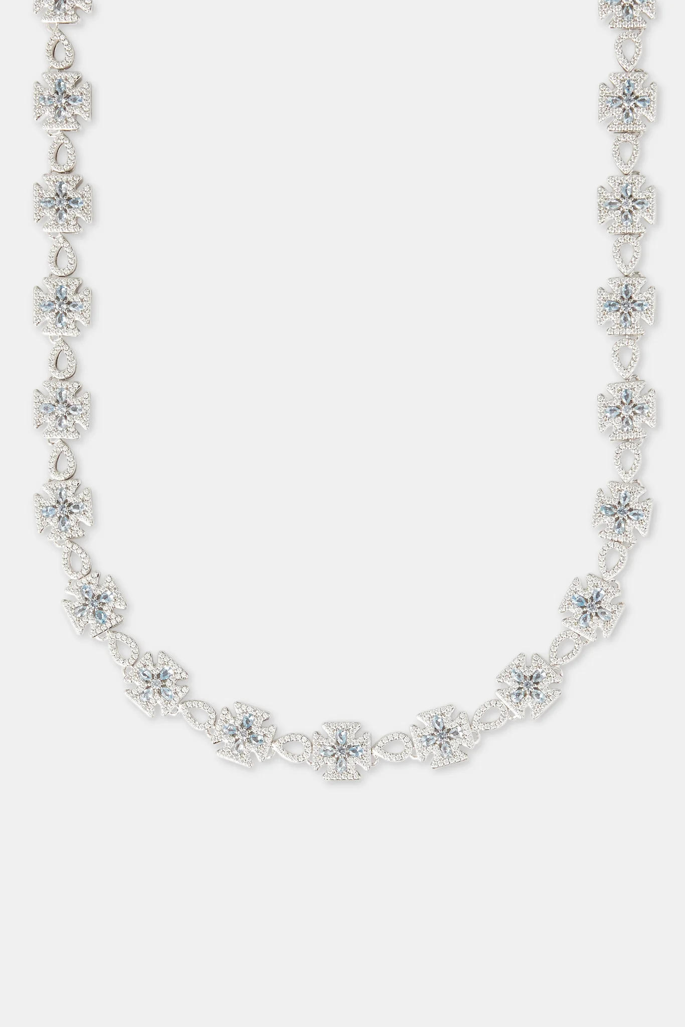 Blue Motif Iced Link Chain - 10mm - Image 2
