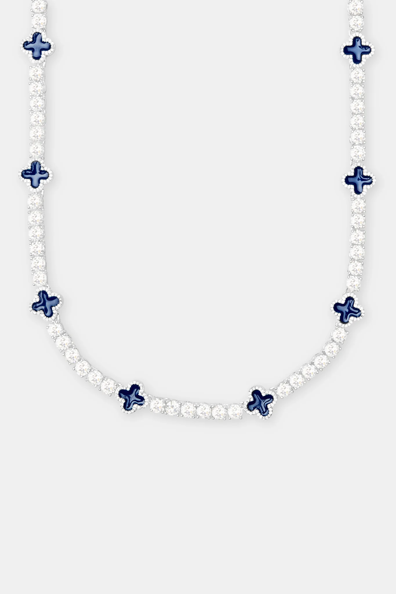 Blue Motif Tennis Chain - 5mm - Image 2