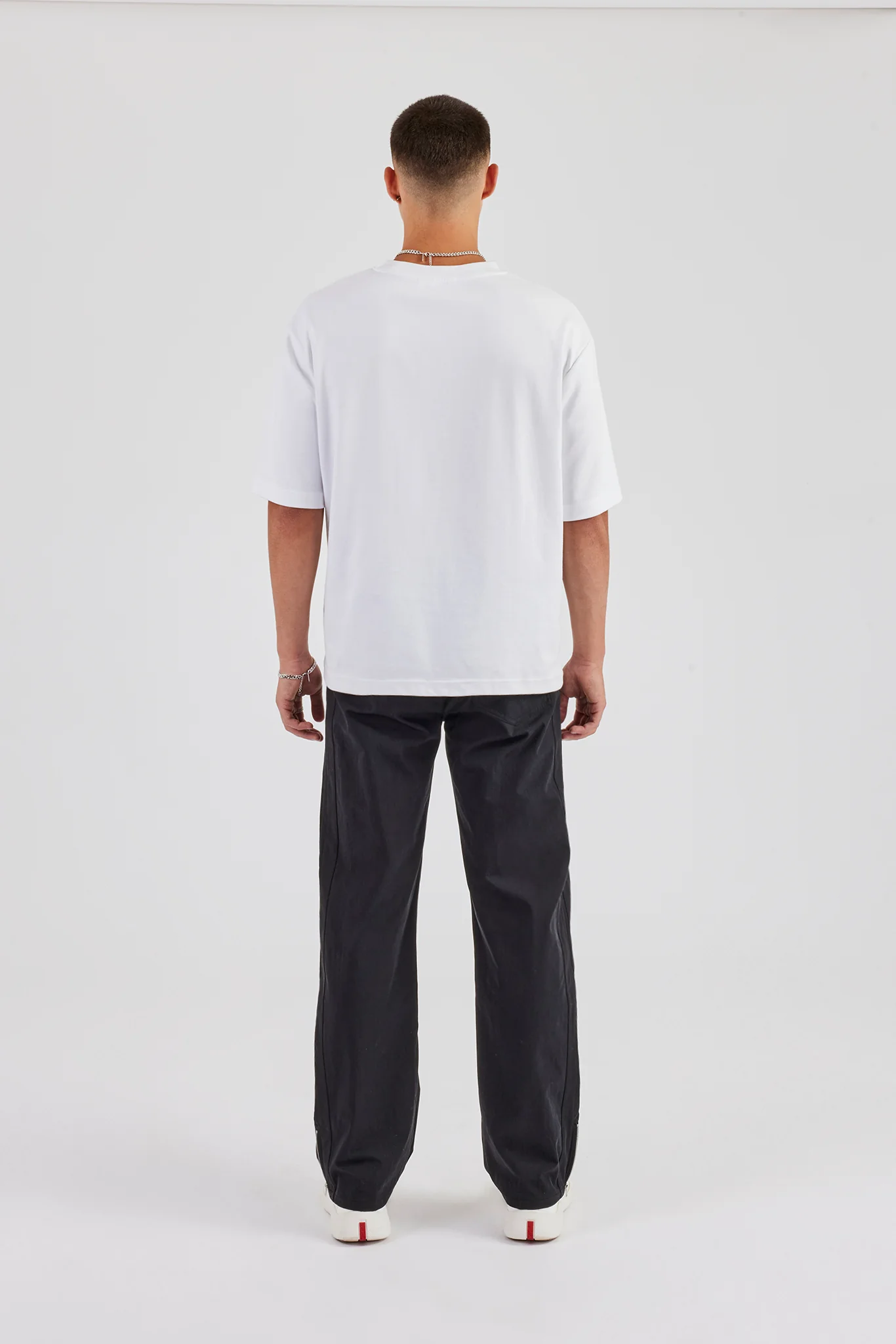 Bonded Nylon Track Pant - Black - Image 5