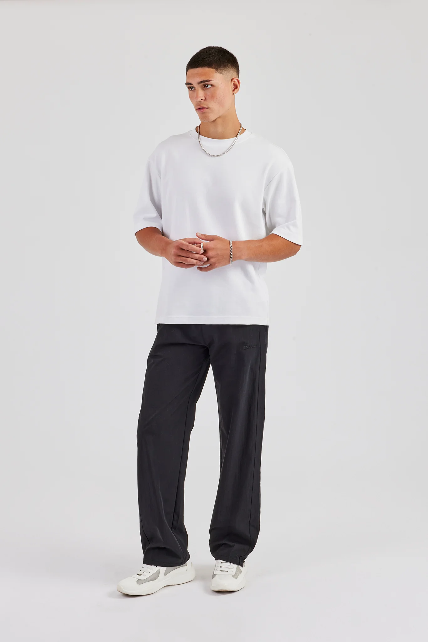 Bonded Nylon Track Pant - Black - Image 6
