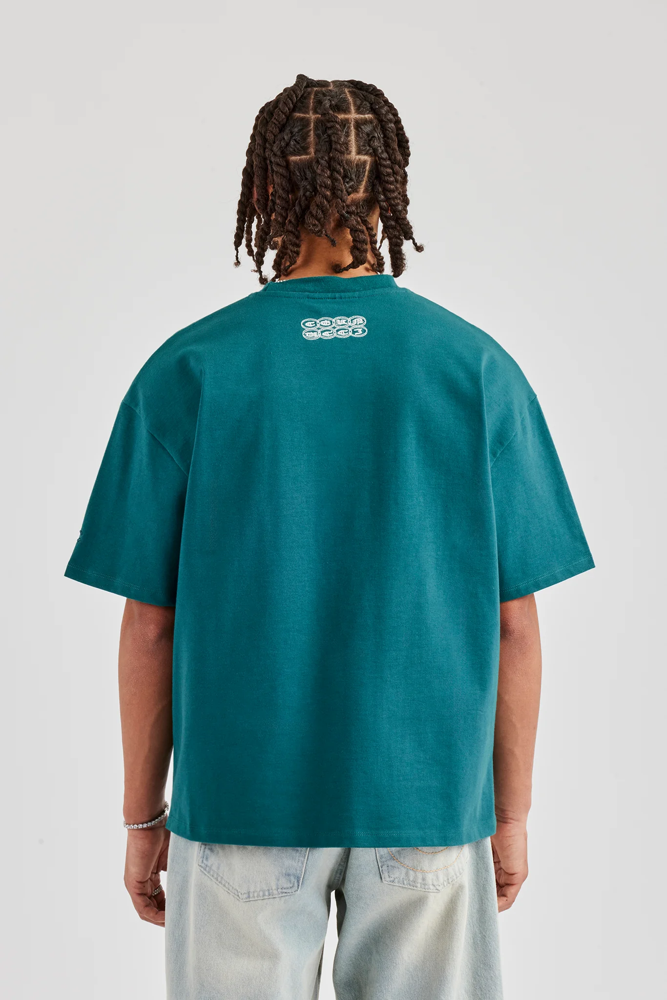 Boxy Fit CC Chain T-Shirt - Green - Image 3