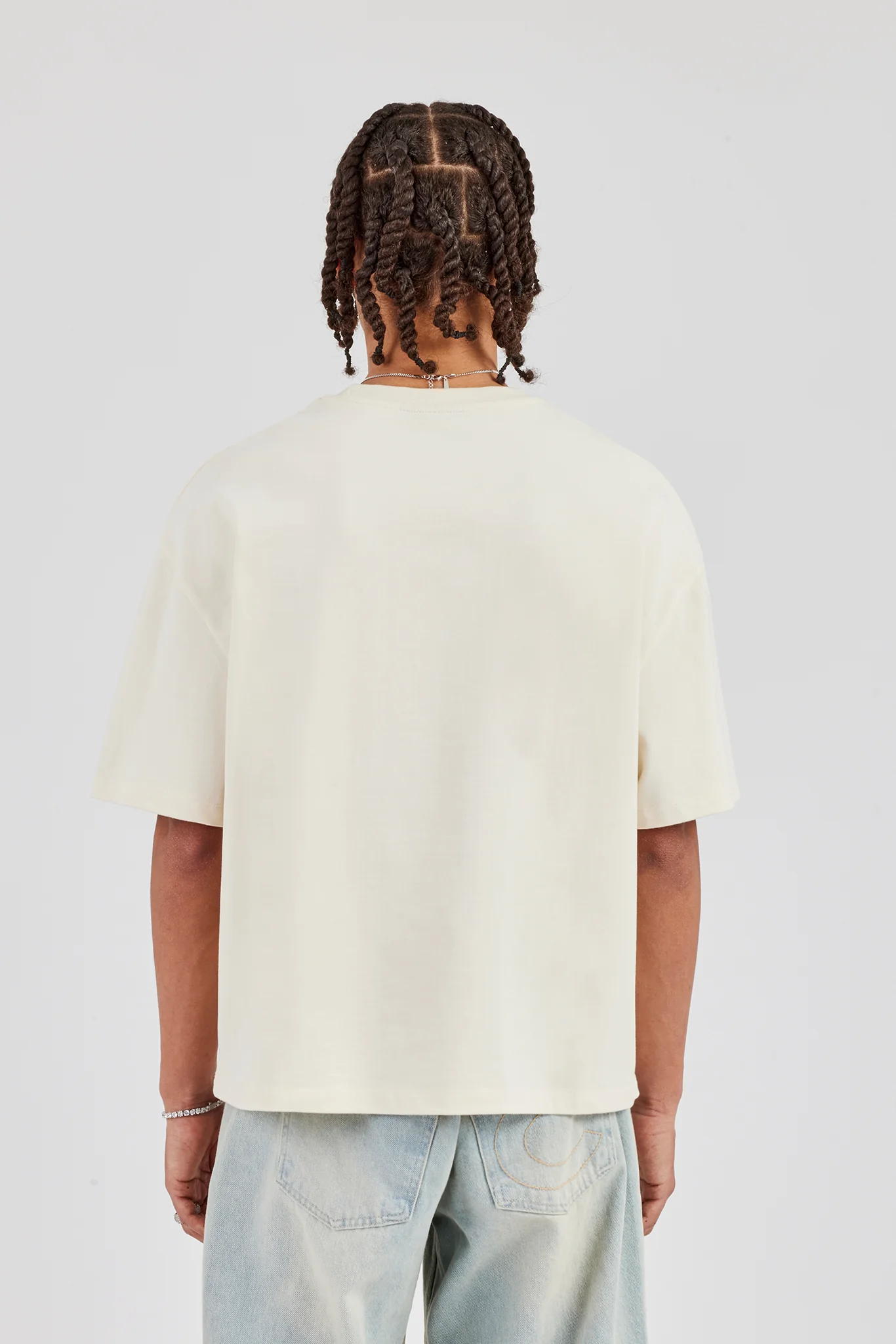 Boxy Printed T-Shirt - Off White - Image 3