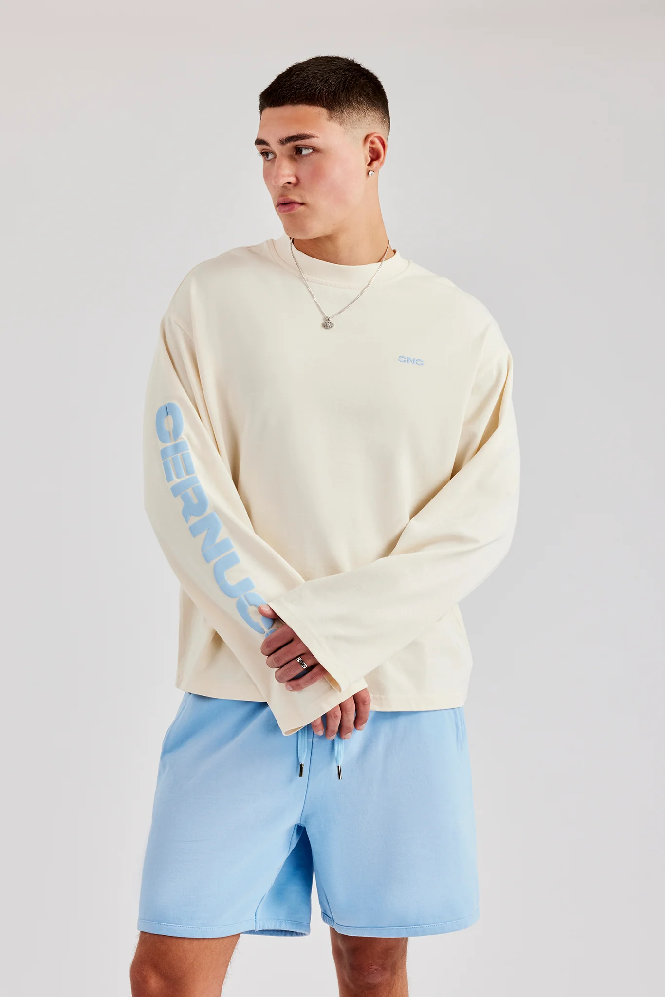 Sleeve Printed Long Sleeve T-Shirt - Image 3