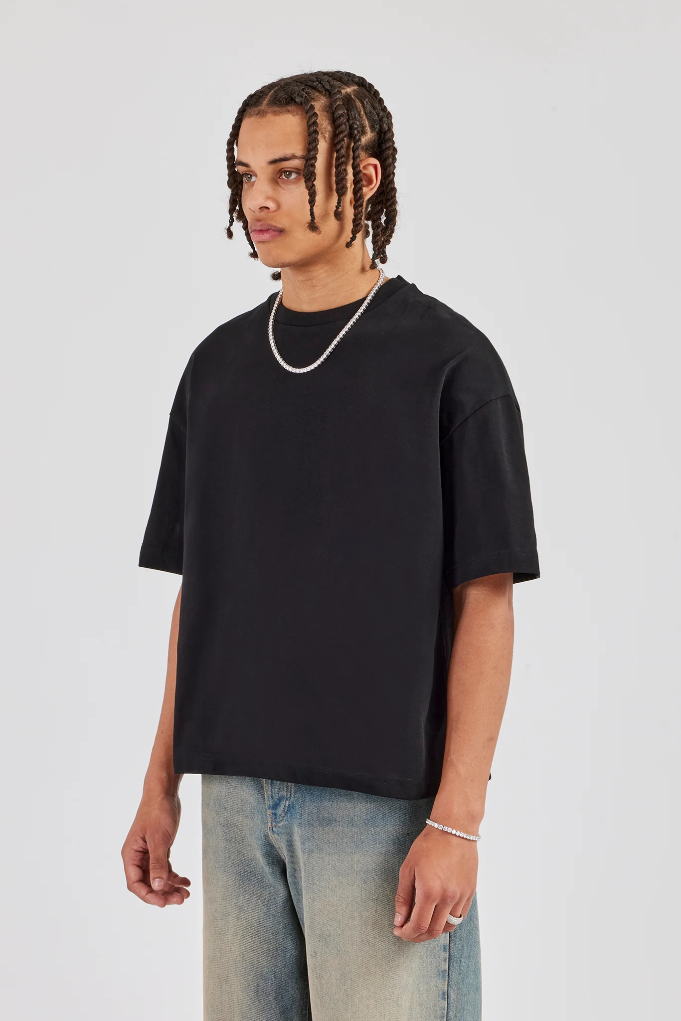 Boxy T-Shirt - Black - Image 2