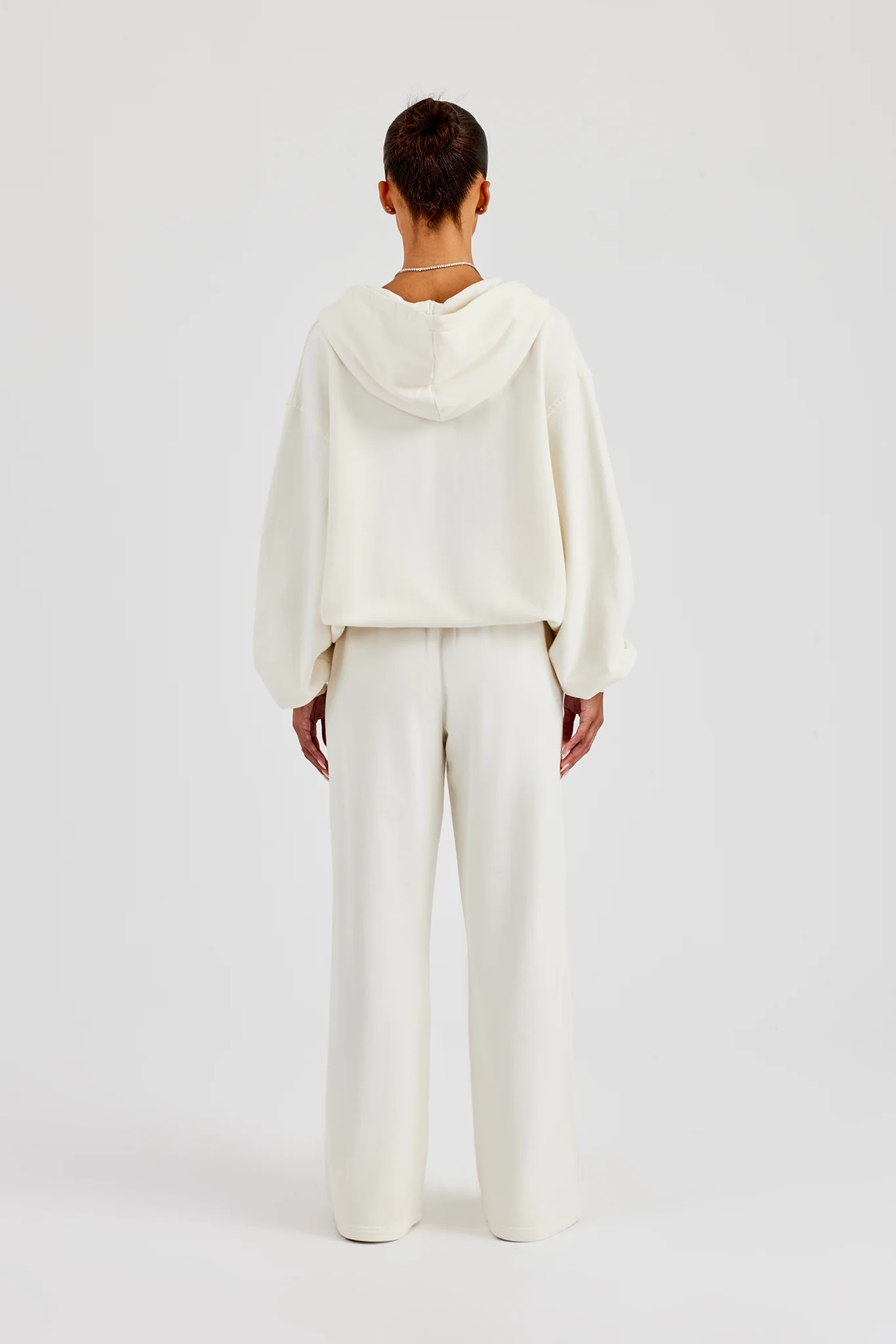 C Embroidered Zip Through Tracksuit - Off White - Image 3