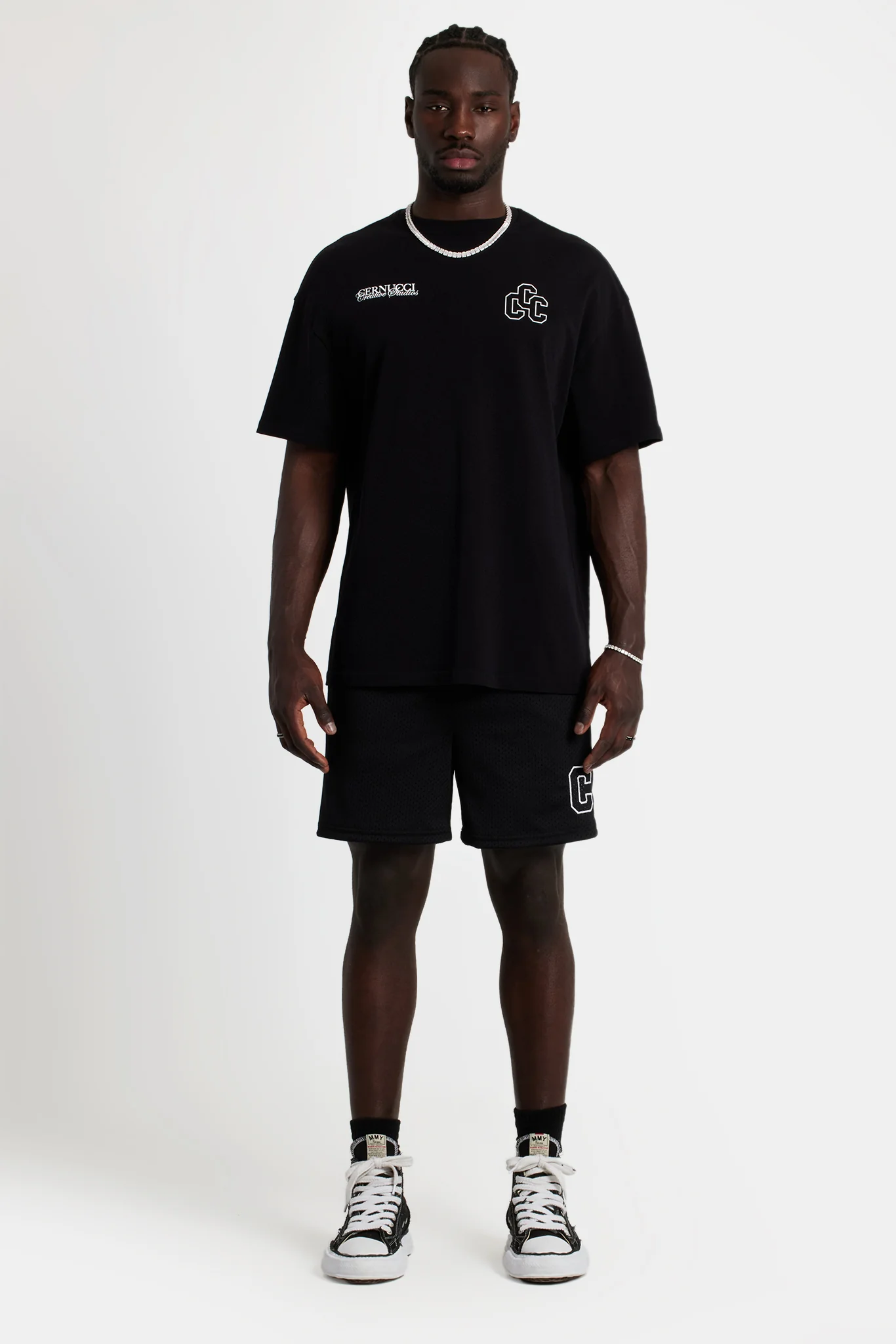 C Mesh Shorts - Black - Image 2