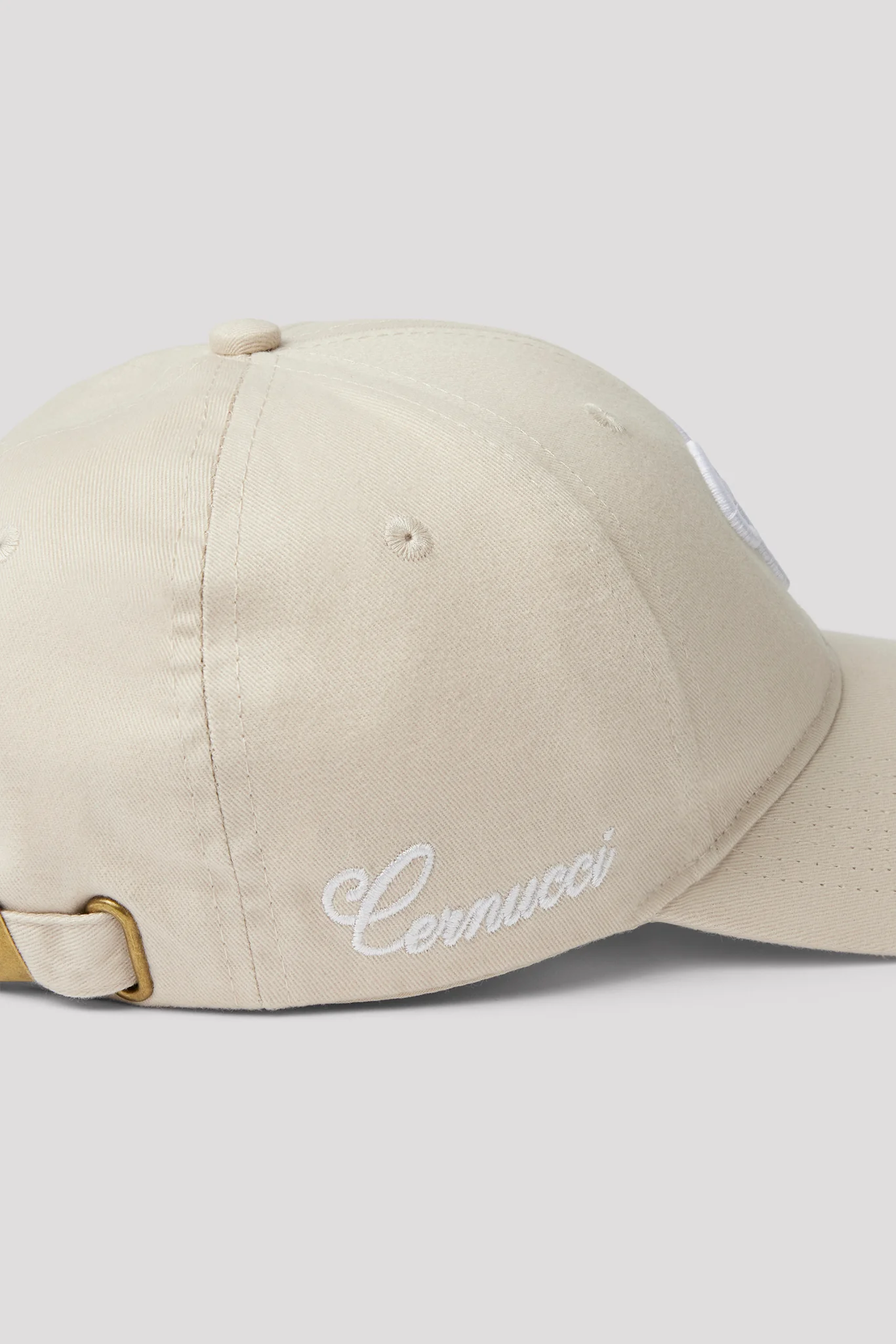 C Script Embroidered Cap - Stone - Image 3