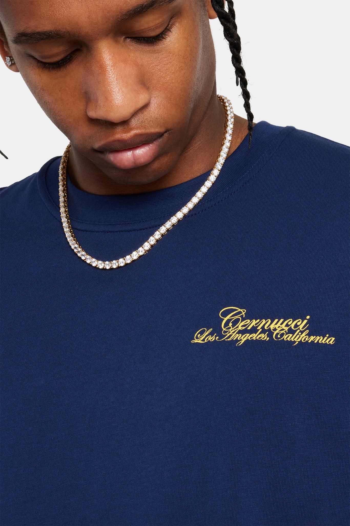 California Text T-Shirt - Navy - Image 2