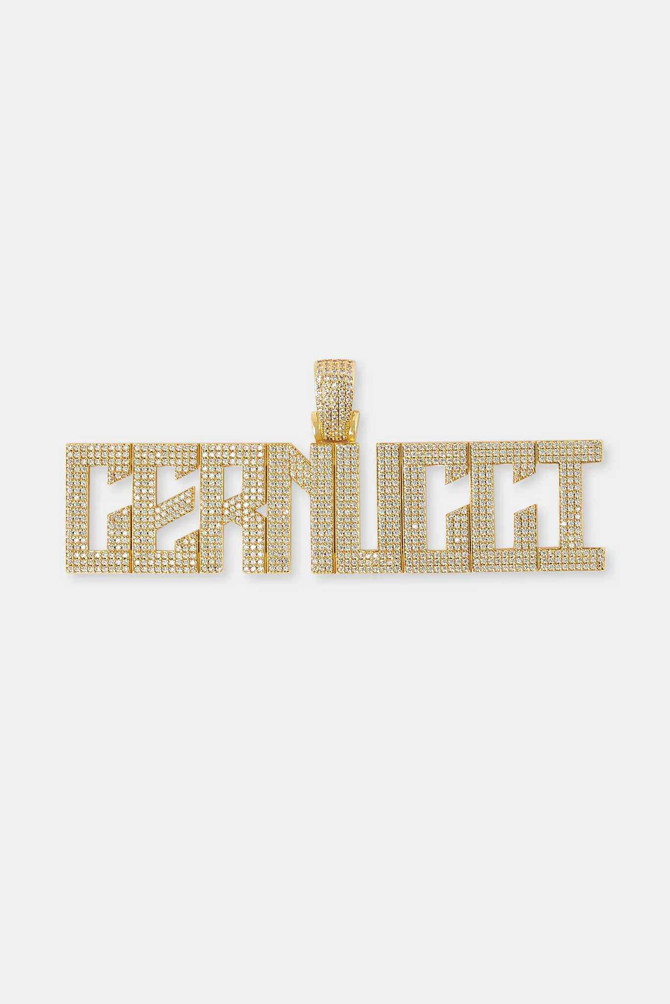 Calvera Font Pendant - 22mm - Gold - Image 2