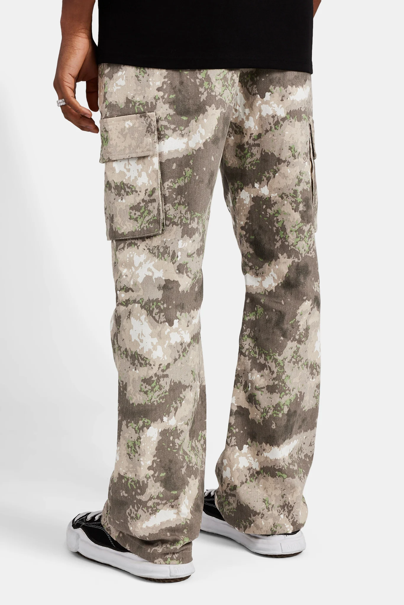 Camo Cargo Flare Trouser - Camo - Image 5
