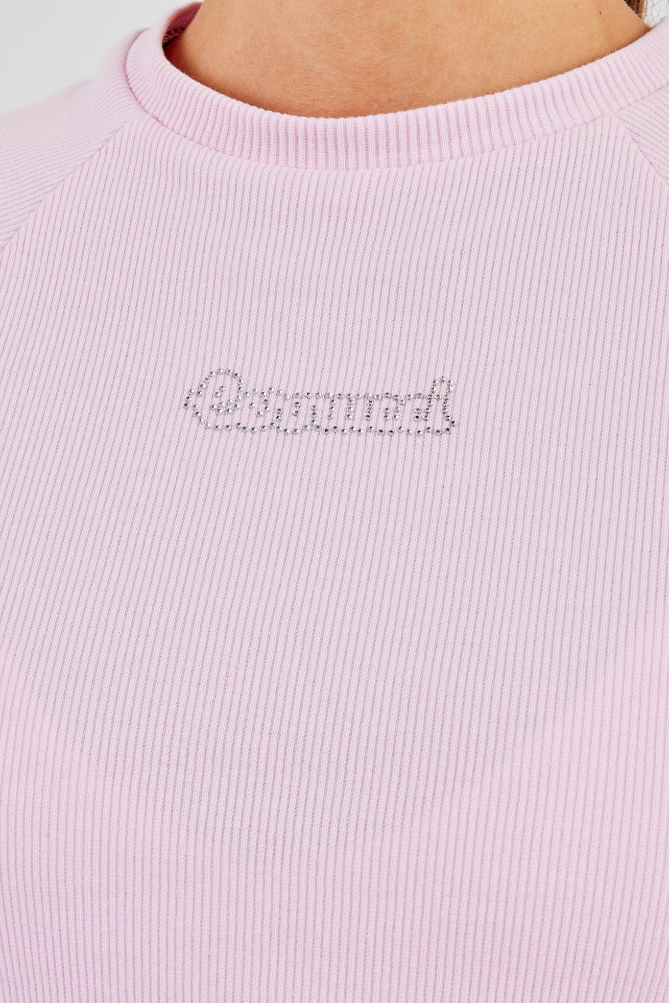 Capped Sleeve Rhinestone Top - Pink - Image 5