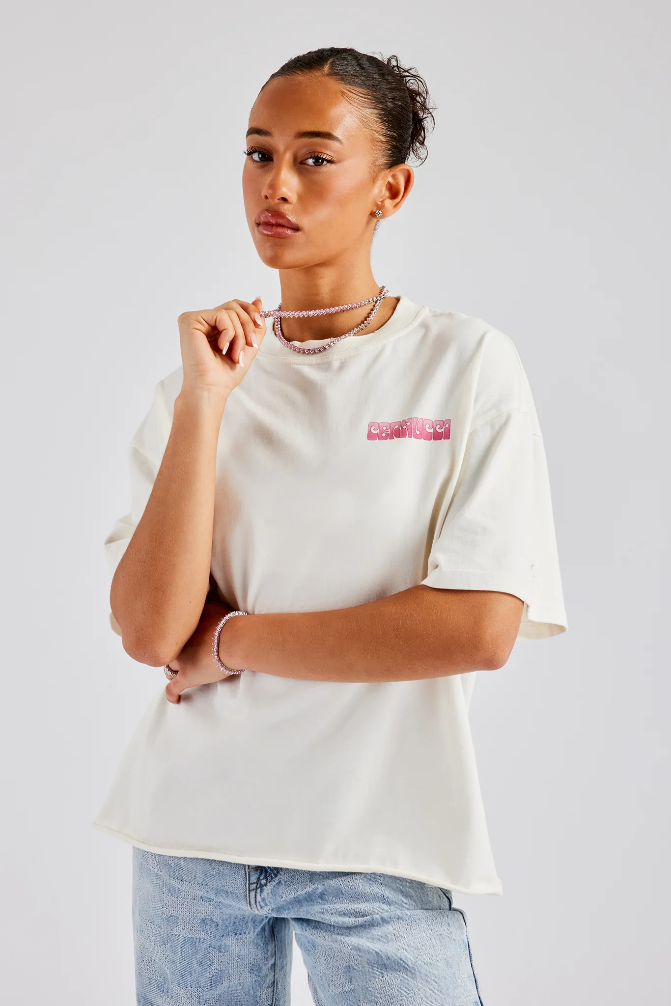 Caravan Graphic Oversized T-Shirt - Off White - Image 2