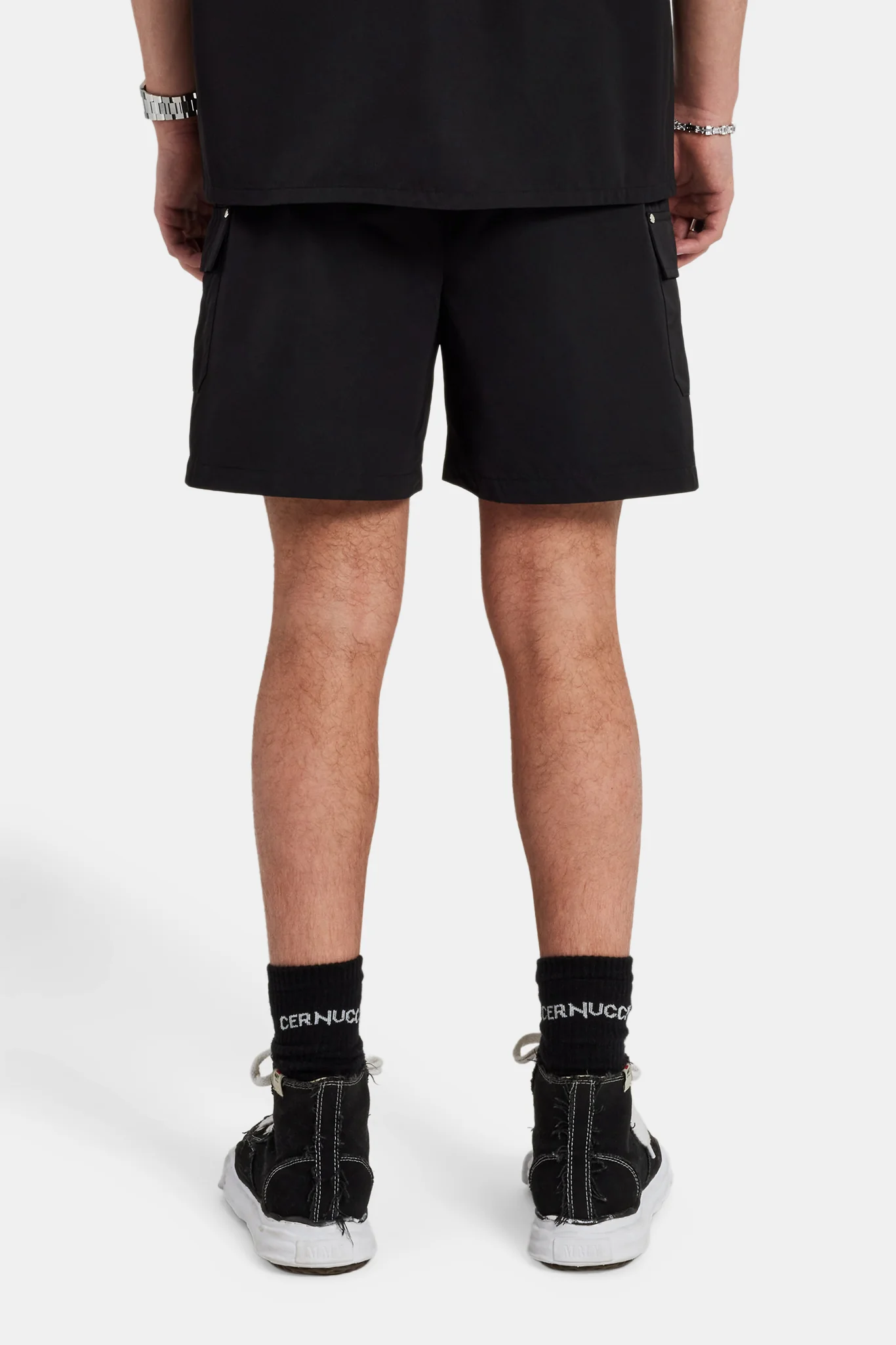 Carpenter Nylon Embroidered Short - Black - Image 2