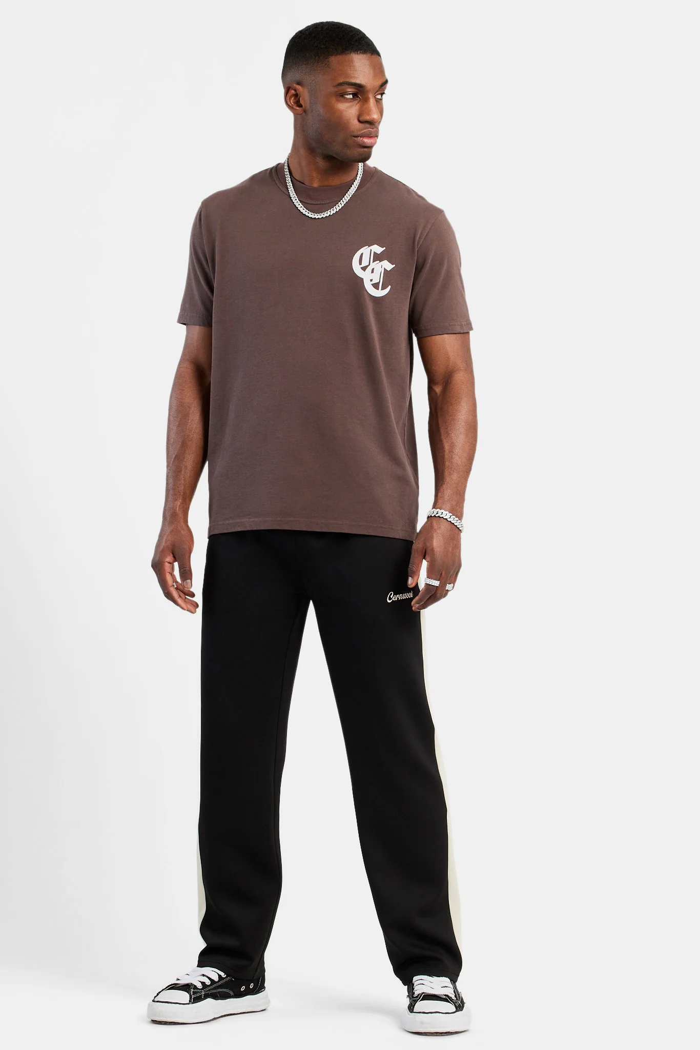 CC Flock Logo T-Shirt - Chocolate - Image 2