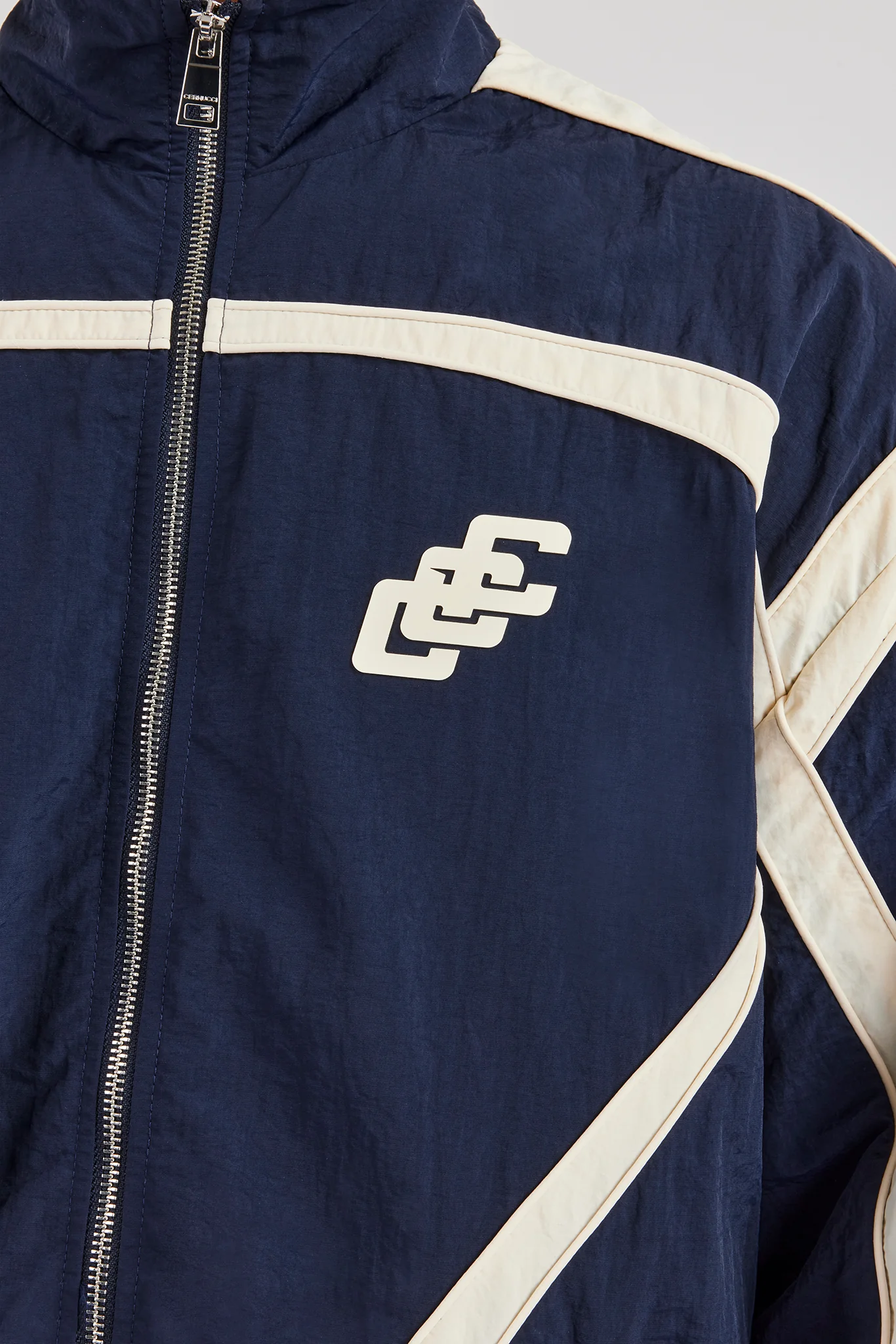 CCC Nylon Zip Through Jacket - Navy Blue - Image 4