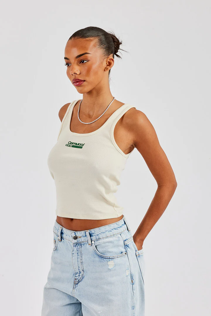 CCC Scoop Neck Vest - Off White - Image 5