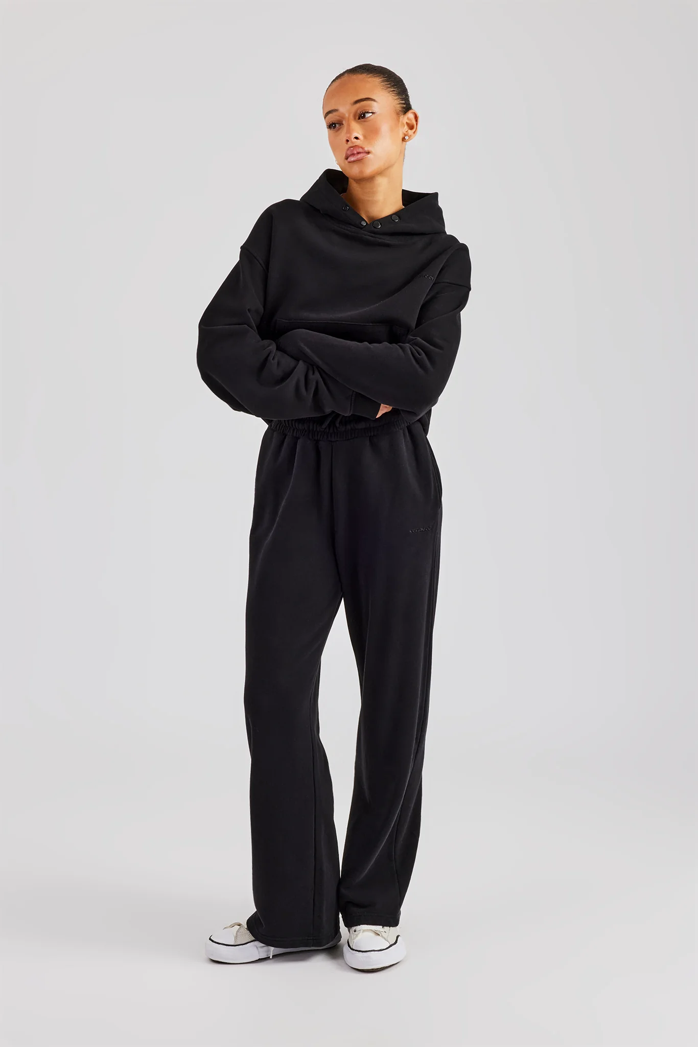 Cernucci Boxy Hoodie - Black - Image 4