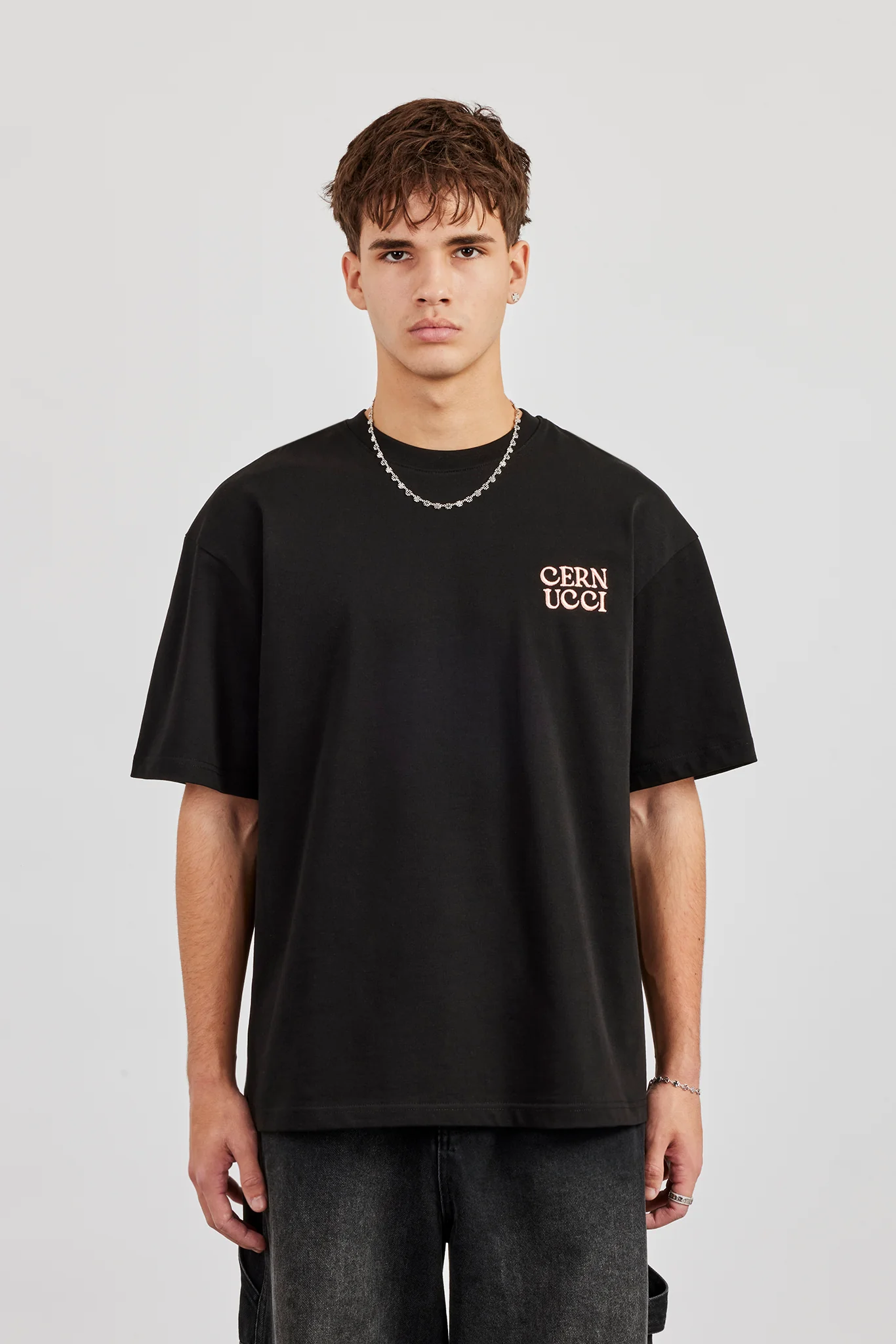 Cernucci Car Oversized T-Shirt - Black - Image 2