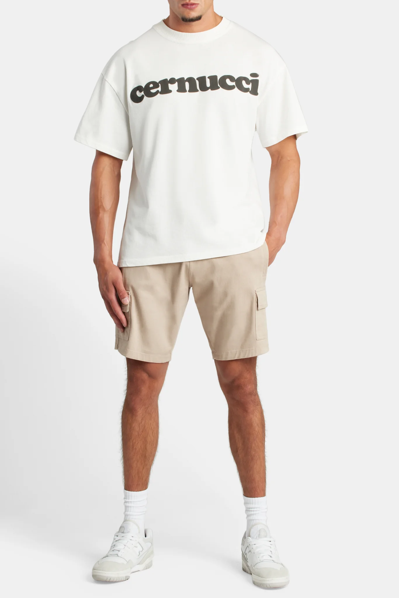 Cernucci Cargo Shorts - Sand - Image 2